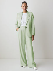Wide-Leg High-Rise Pant with Elastic Back rw&co Special Offer