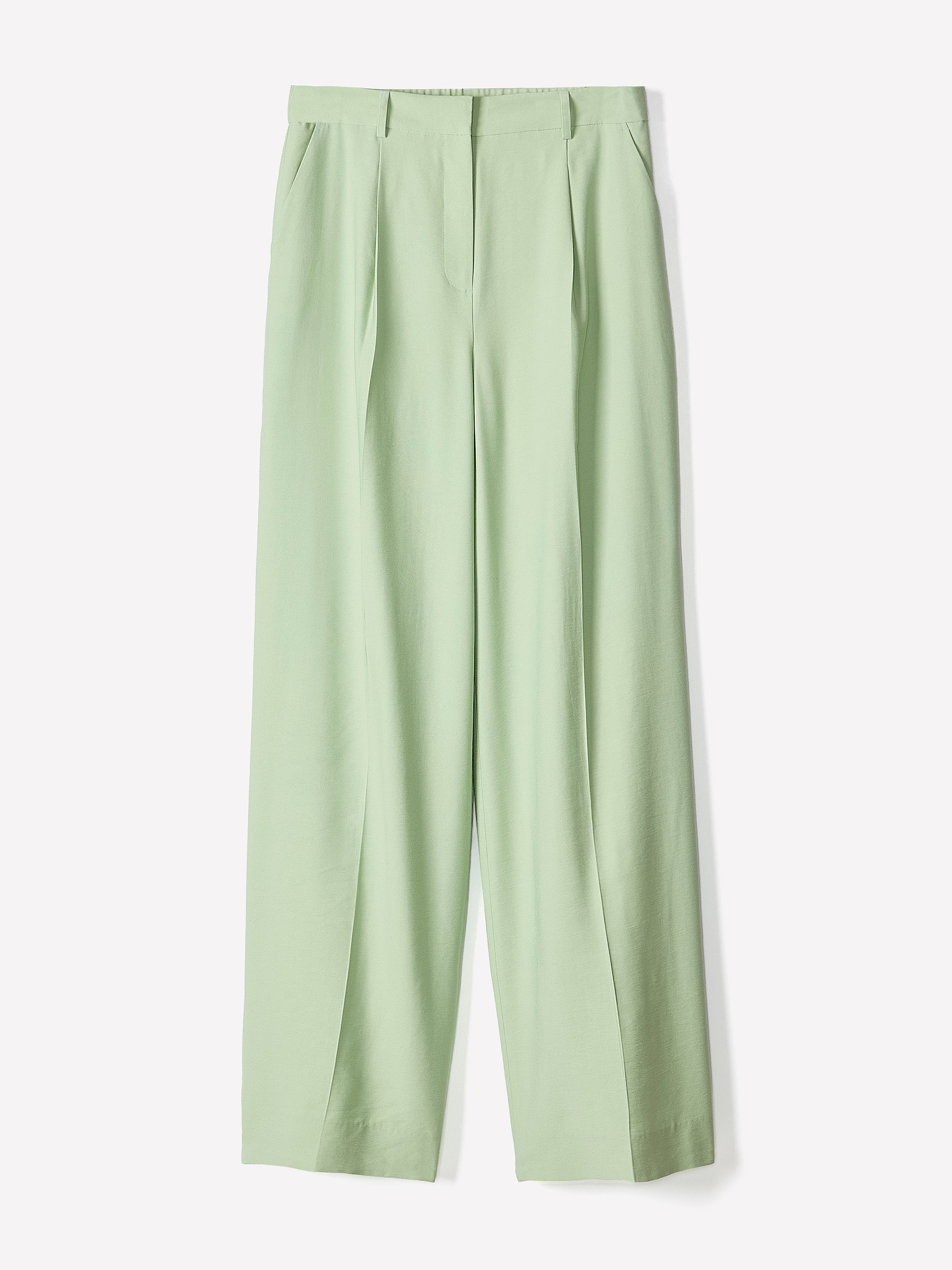 Wide-Leg High-Rise Pant with Elastic Back rw&co Special Offer