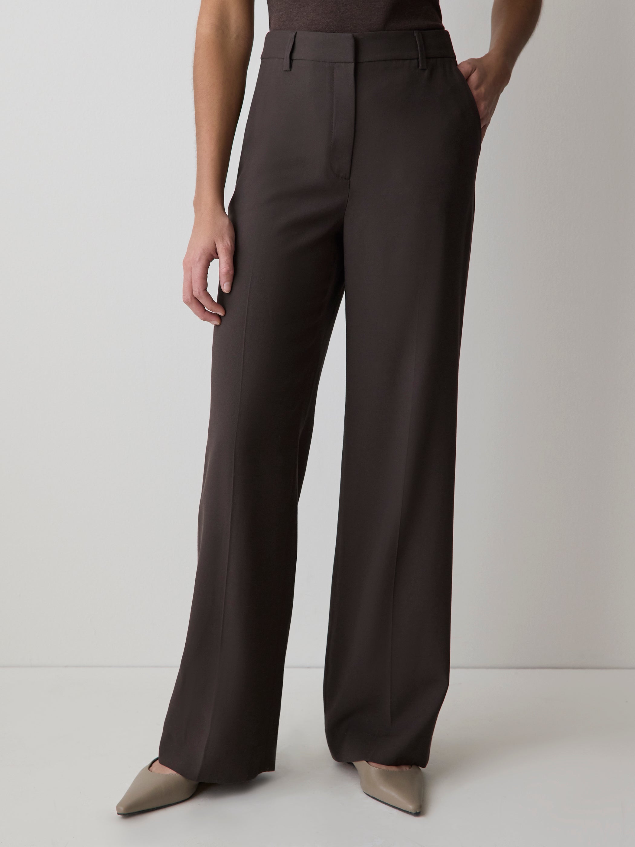 Wide-Leg High-Rise Pant rw&co On Sale