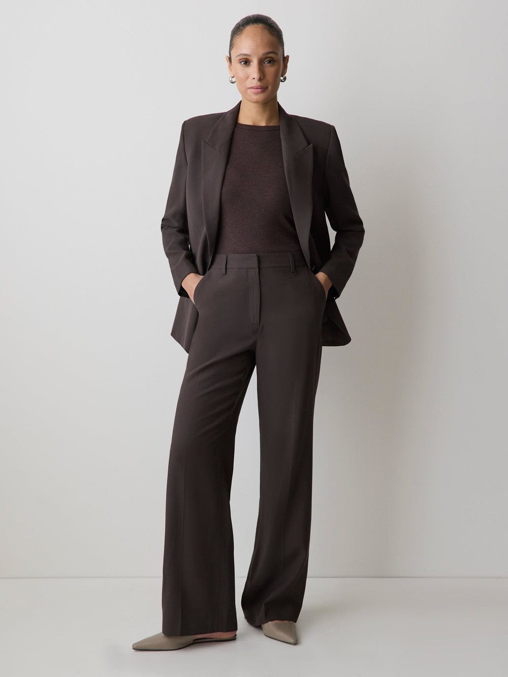 Wide-Leg High-Rise Pant rw&co On Sale