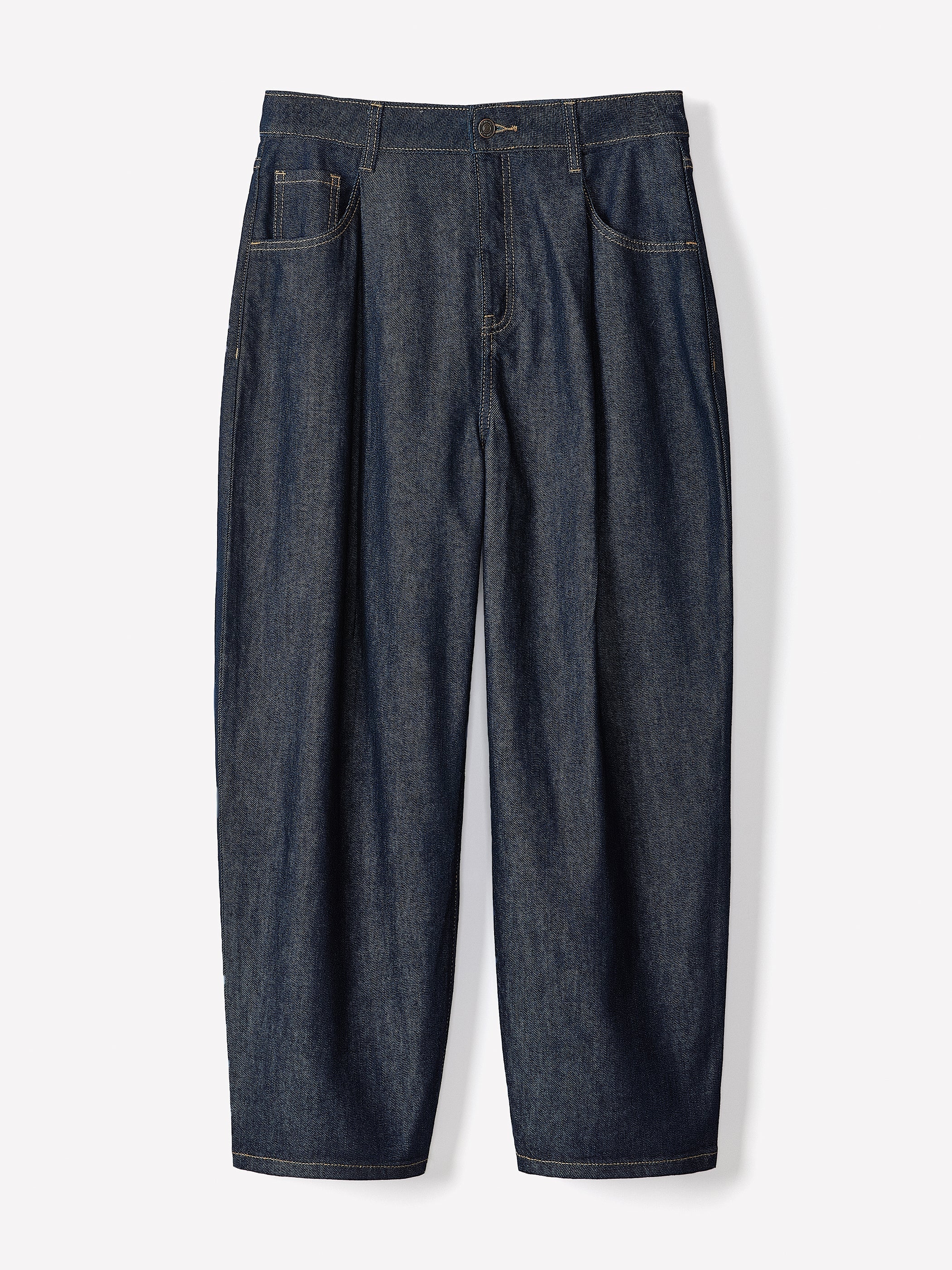 High-Rise Barrel Jeans rw&co On Sale