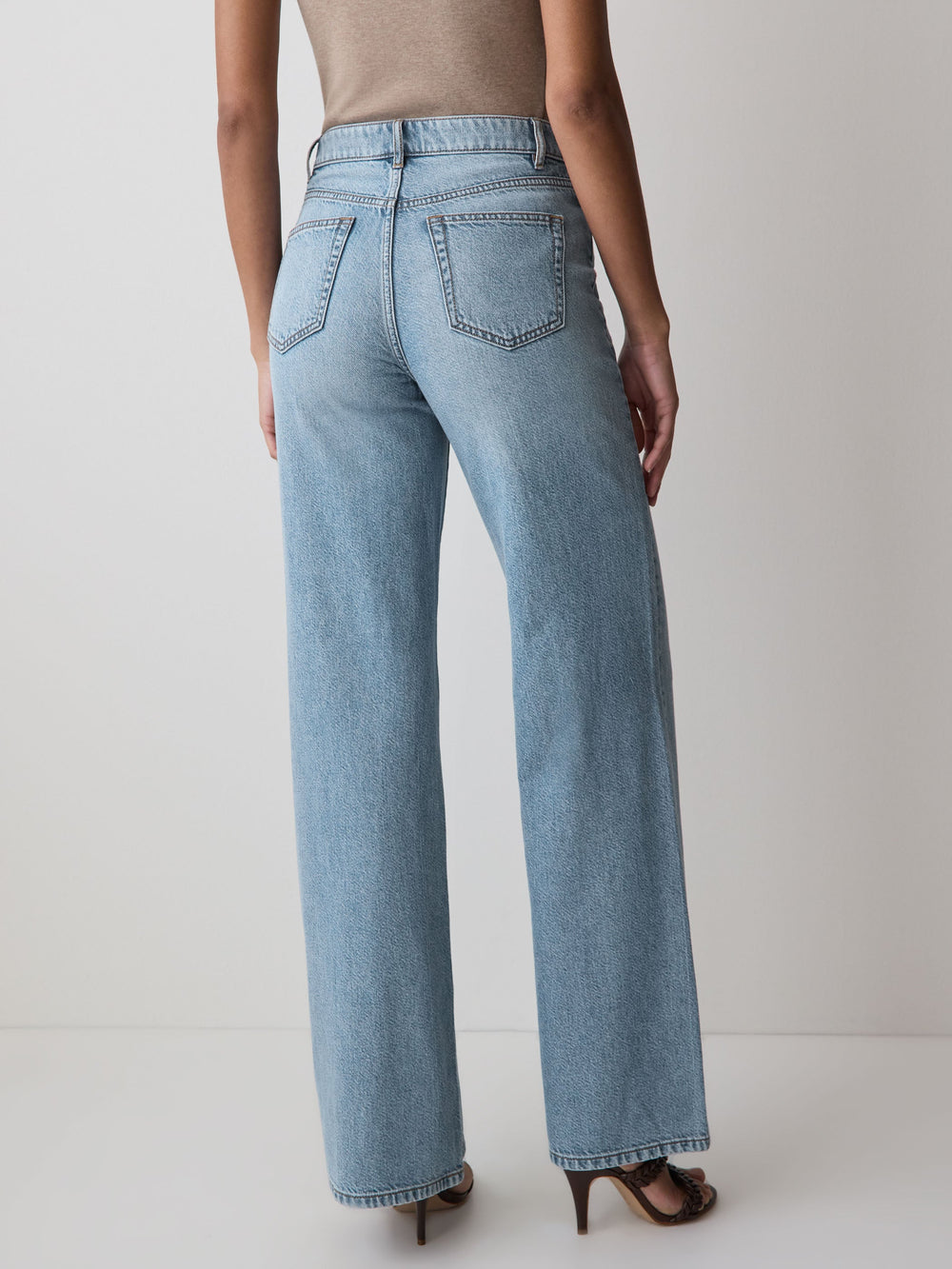 High-Rise Wide-Leg Jeans rw&co Exclusive Sale Price