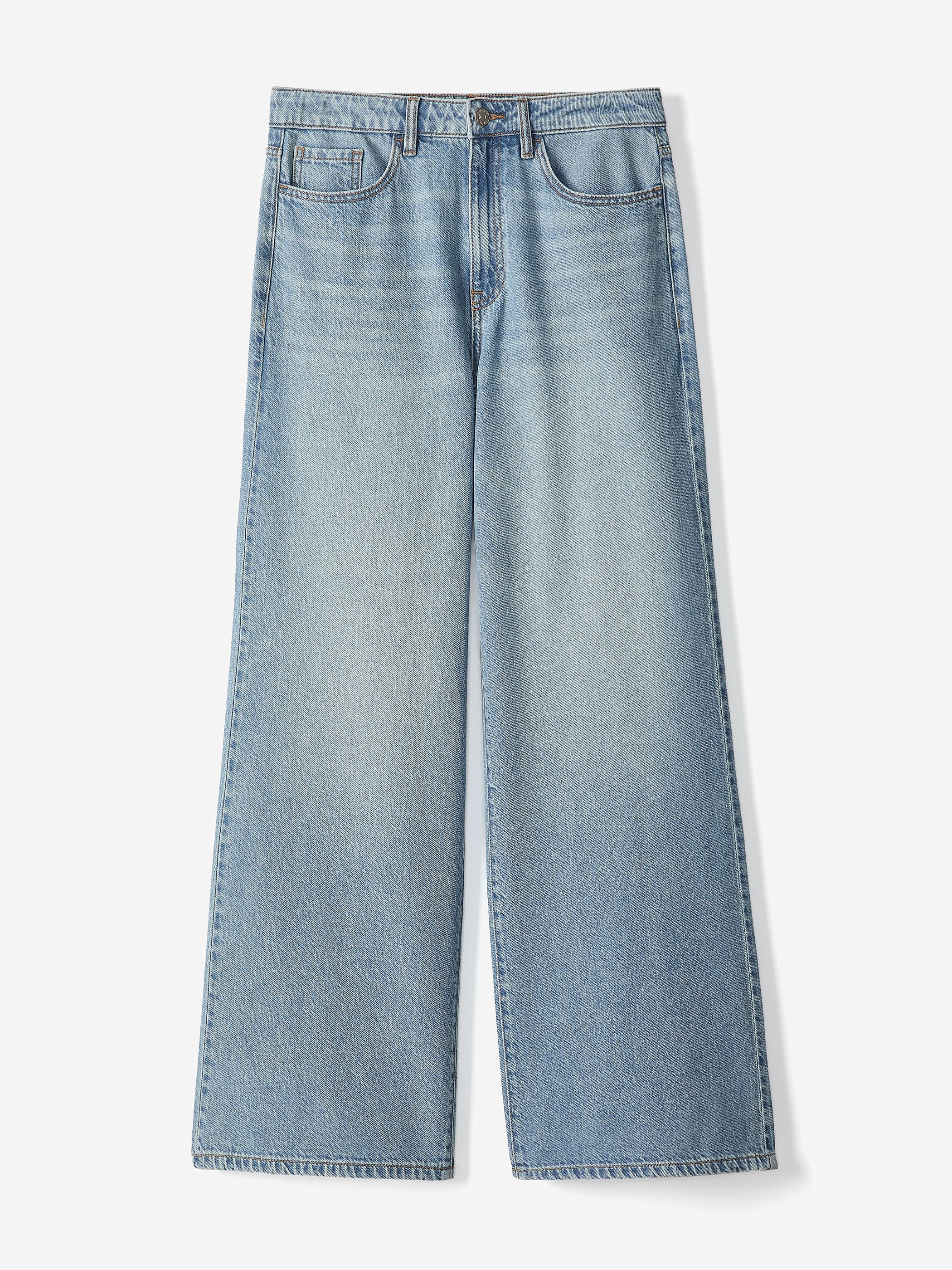 High-Rise Wide-Leg Jeans rw&co Exclusive Sale Price