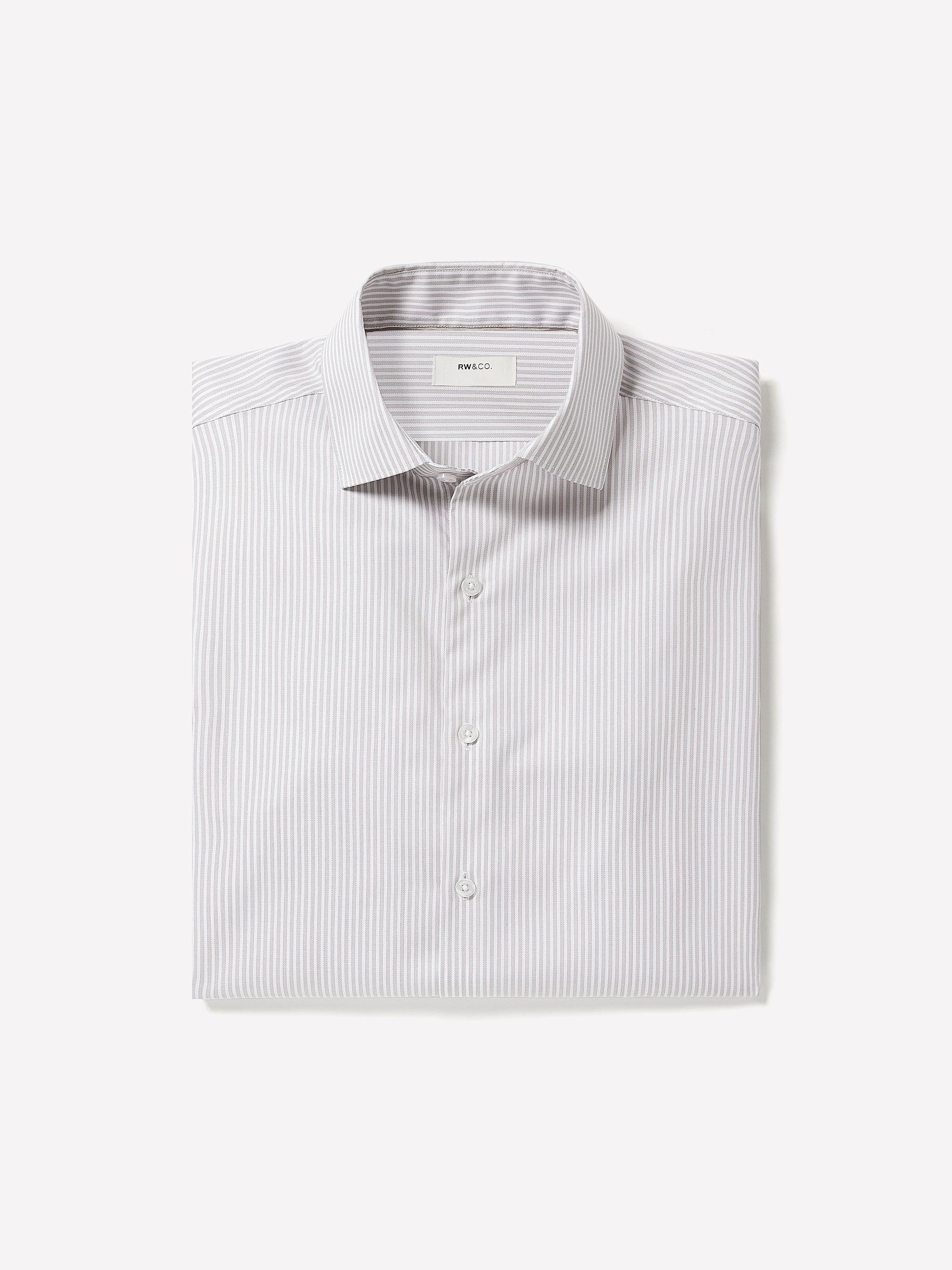 Tailored Fit Striped Dress Shirt rw&co Special Offer