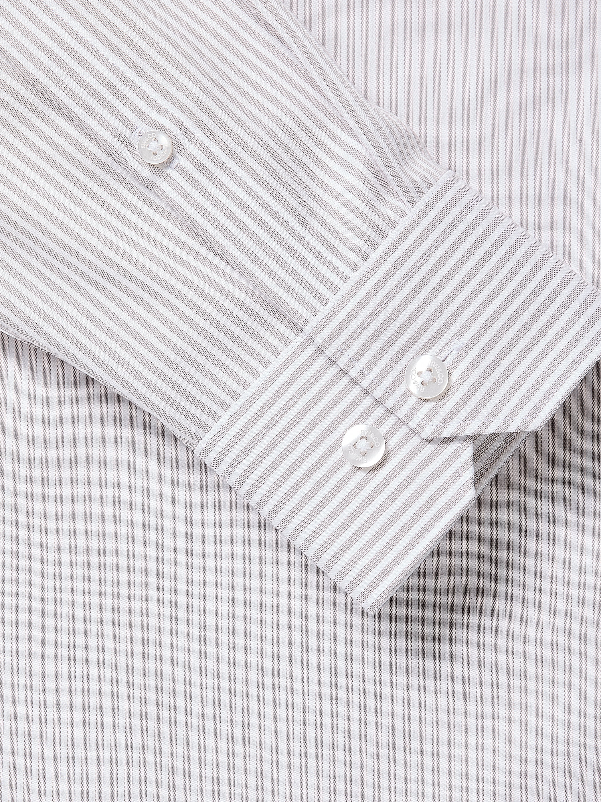 Tailored Fit Striped Dress Shirt rw&co Special Offer