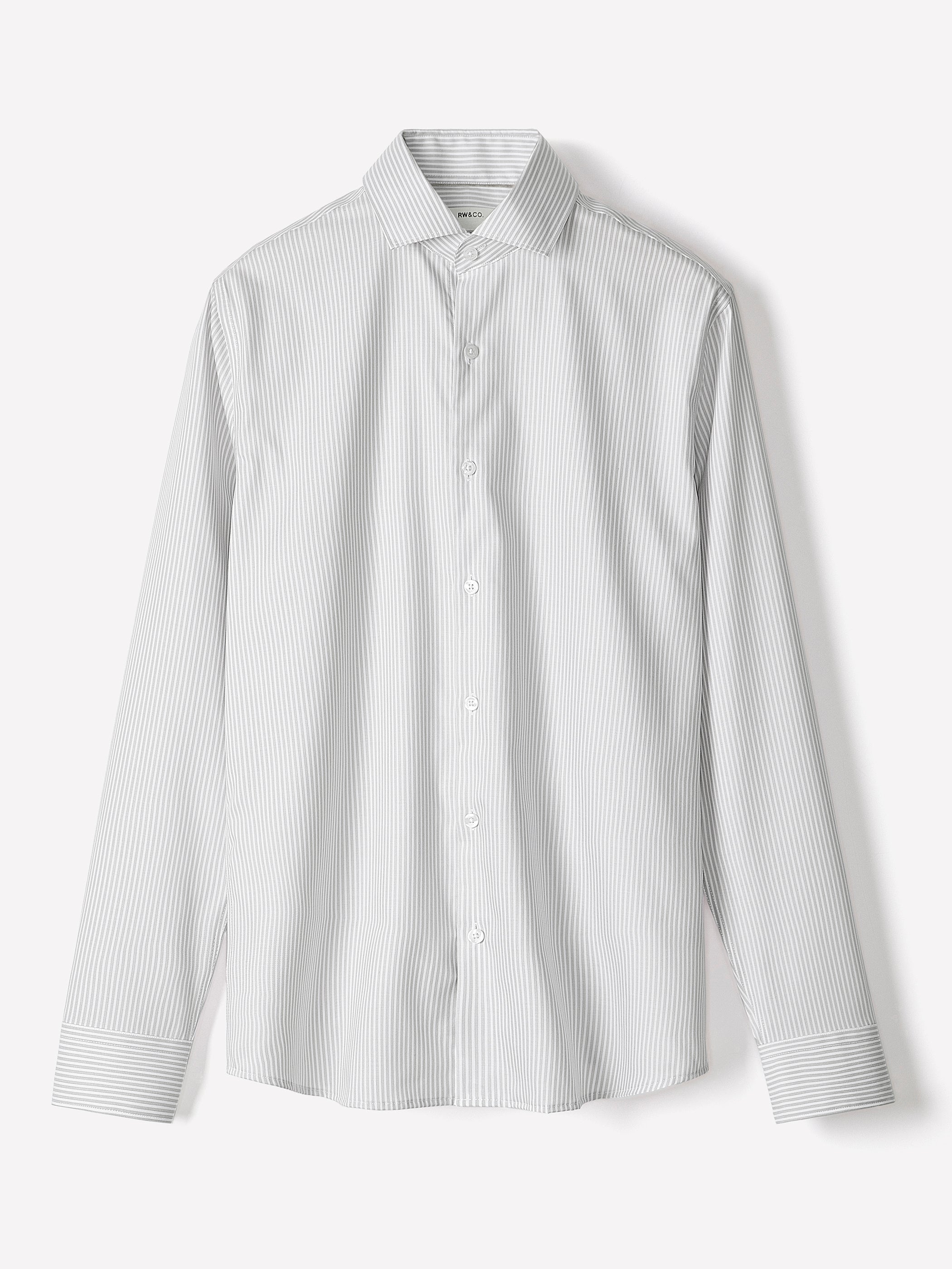Tailored Fit Striped Dress Shirt rw&co Special Offer