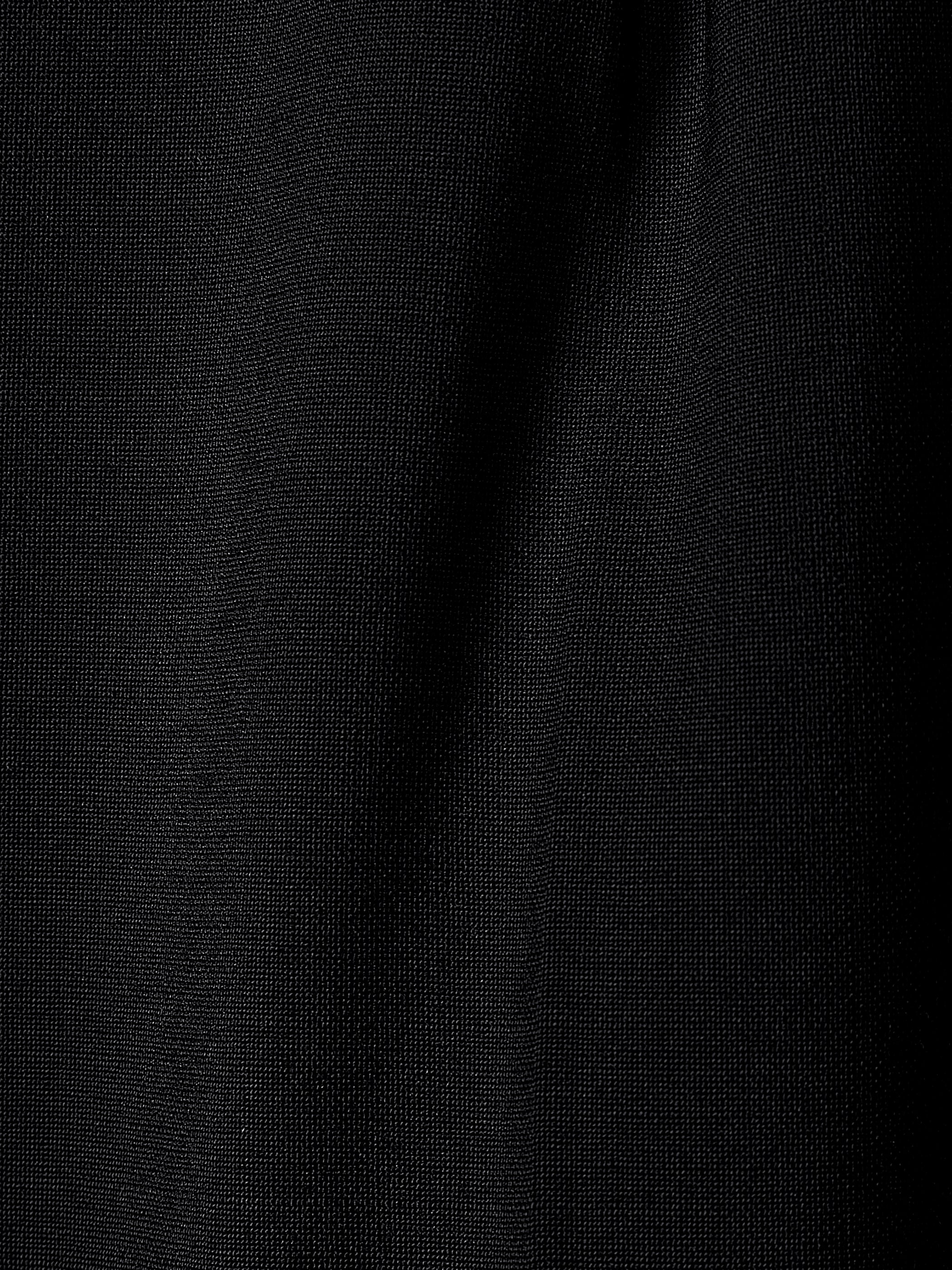 Black High-Rise Tapered-Leg Wool-Blend Pant rw&co Special Offer