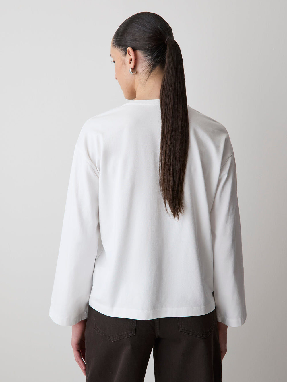 Oversized Supima Cotton Tee rw&co On Sale