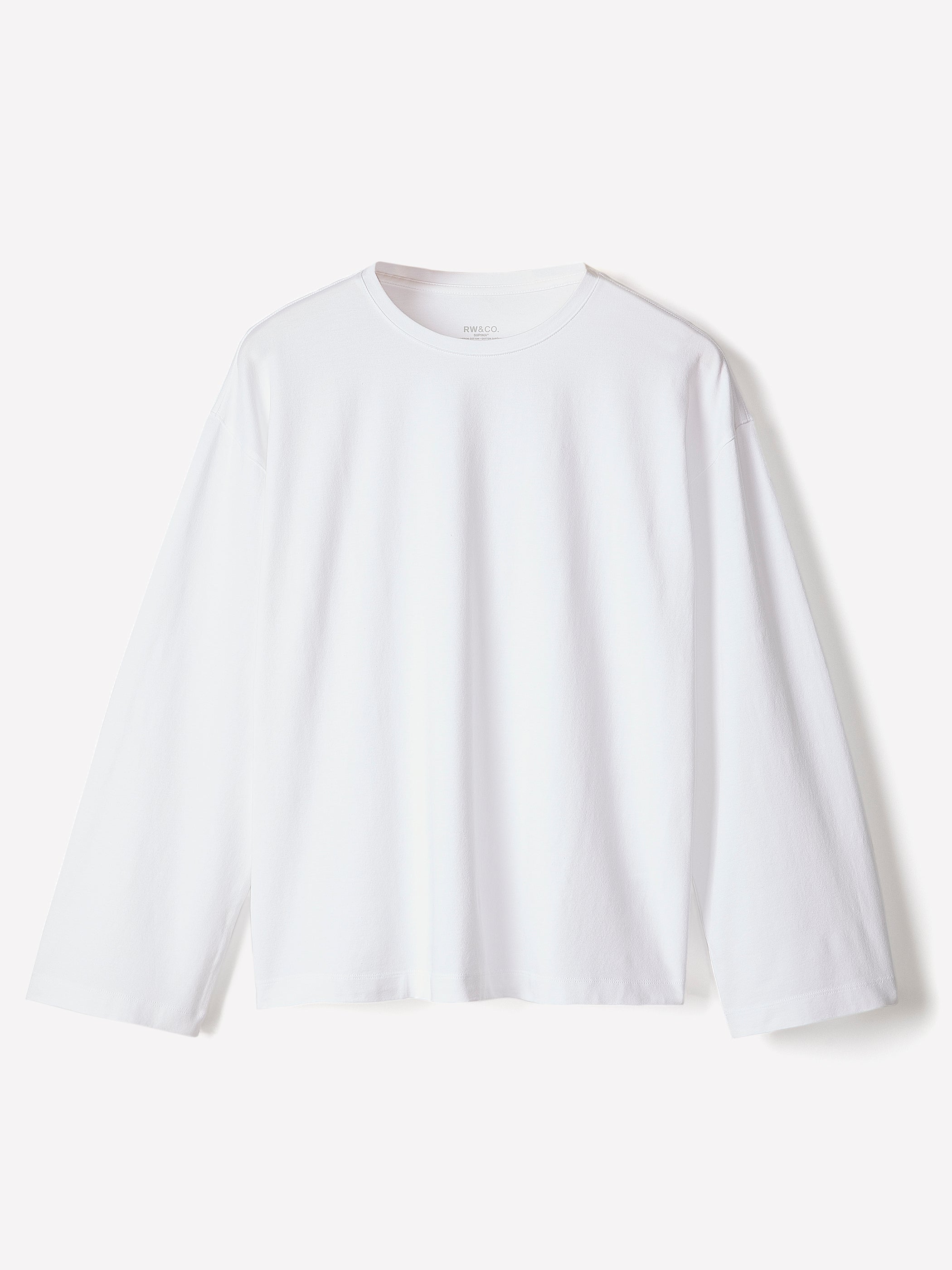 Oversized Supima Cotton Tee rw&co On Sale
