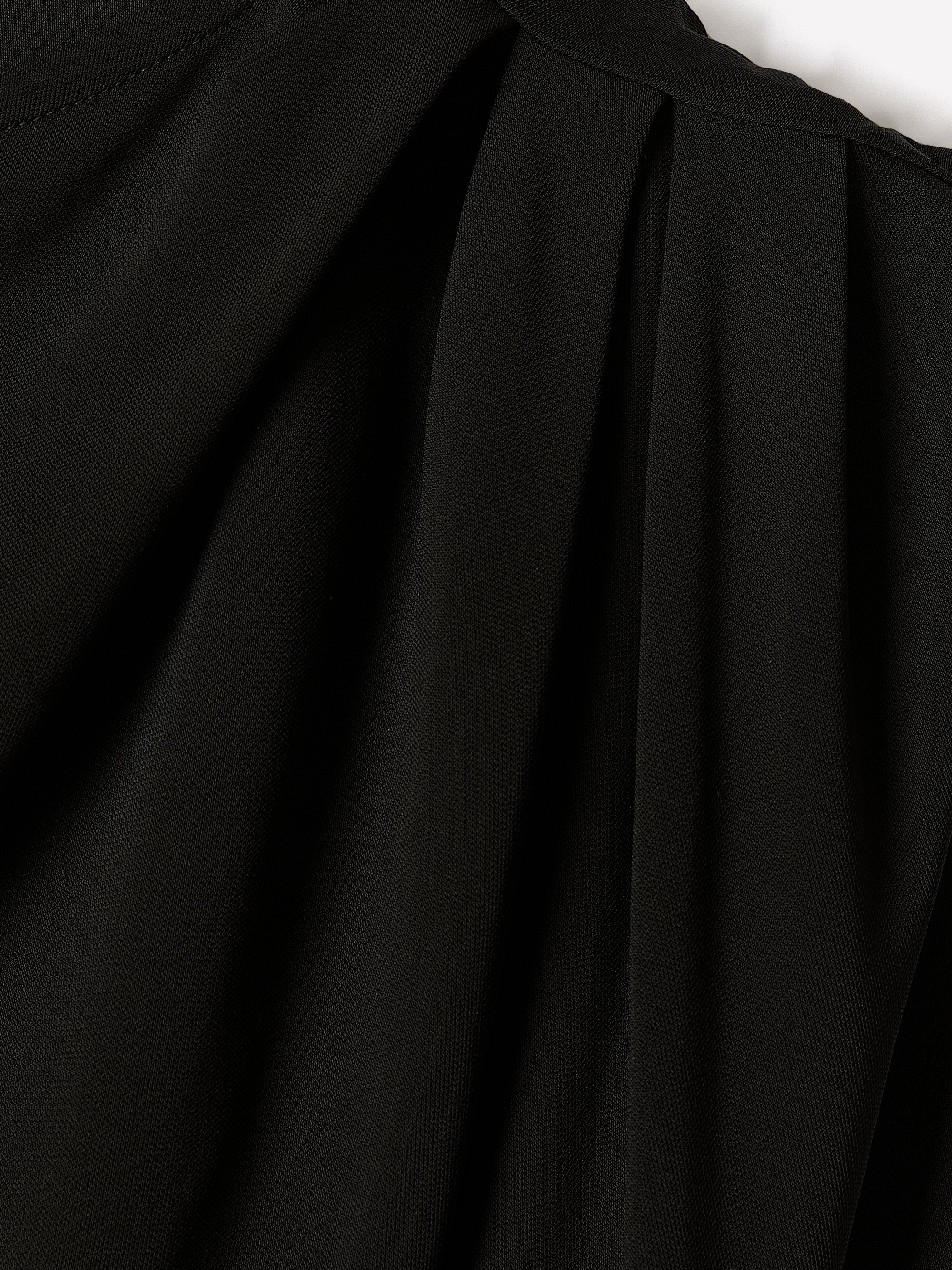 Extended-Sleeve Boat-Neck Top with Pleated Details rw&co Exclusive Sale Price