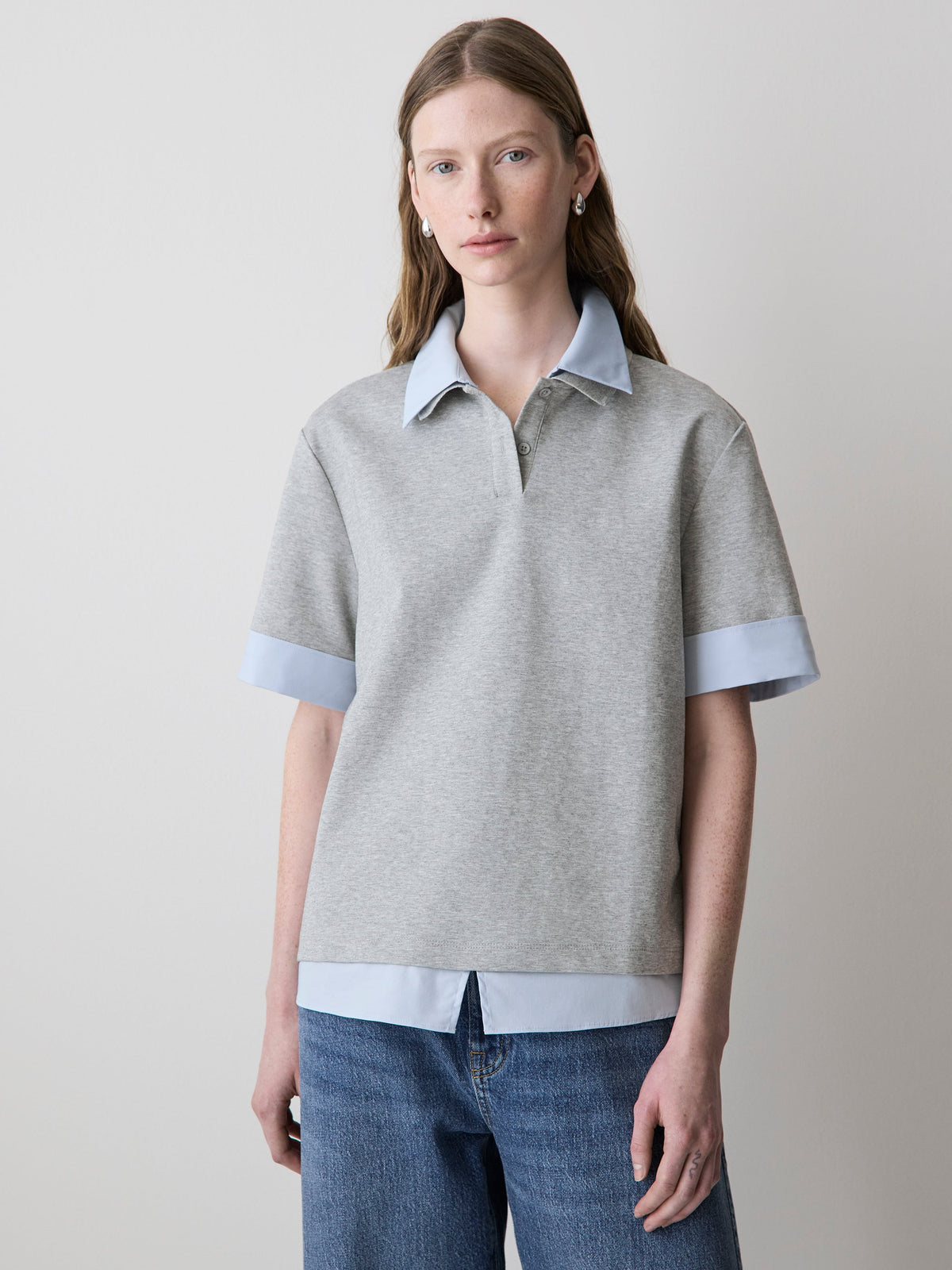 Mix-Media Short-Sleeve Polo rw&co Great Value Deal