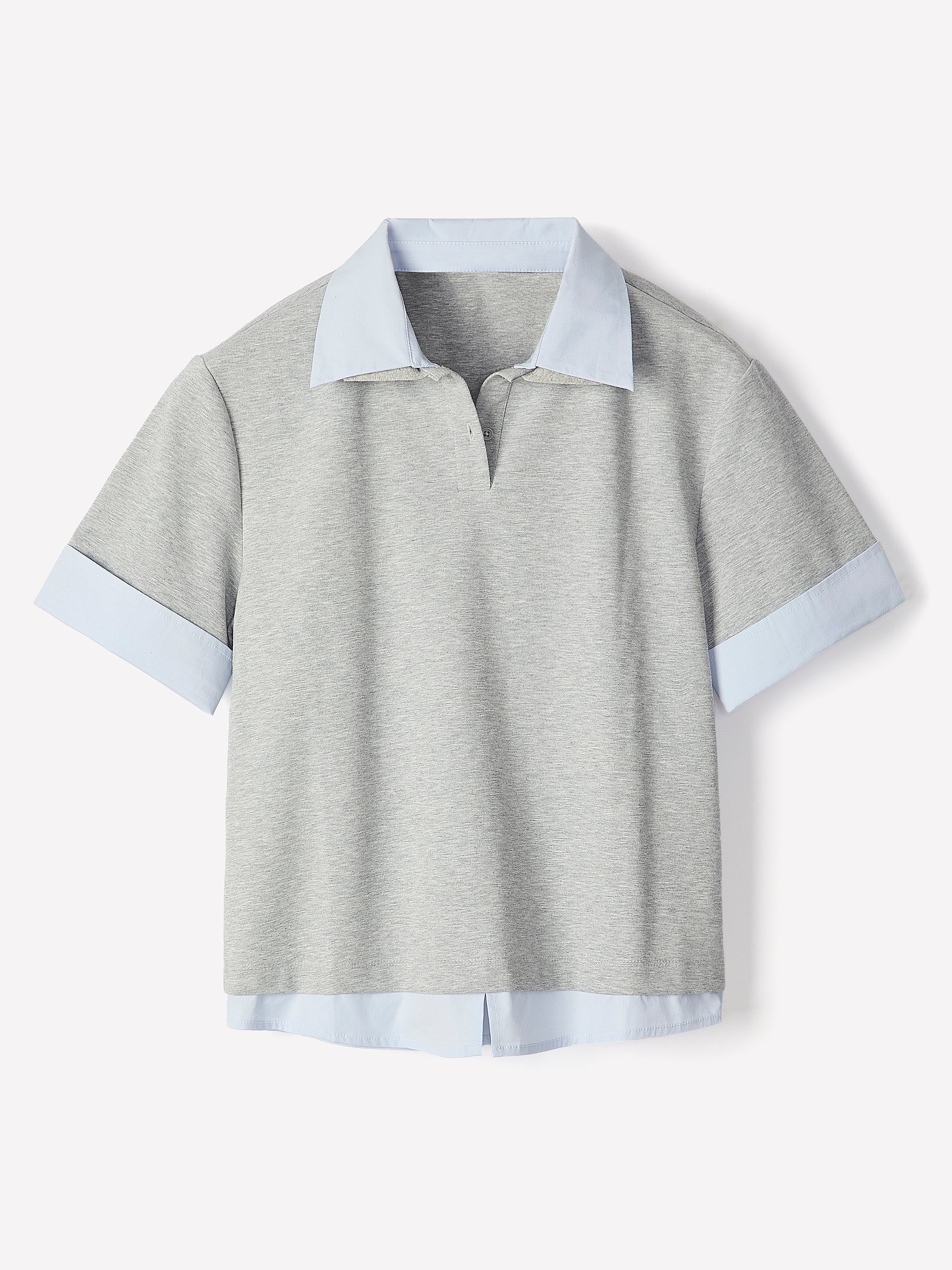 Mix-Media Short-Sleeve Polo rw&co Great Value Deal