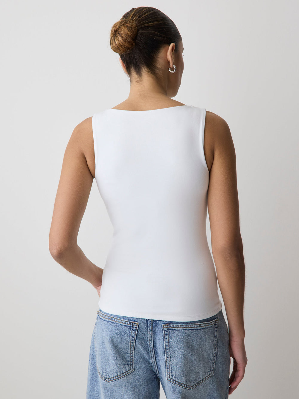 Organic Cotton Boat-Neck Cami rw&co Special Promo Price