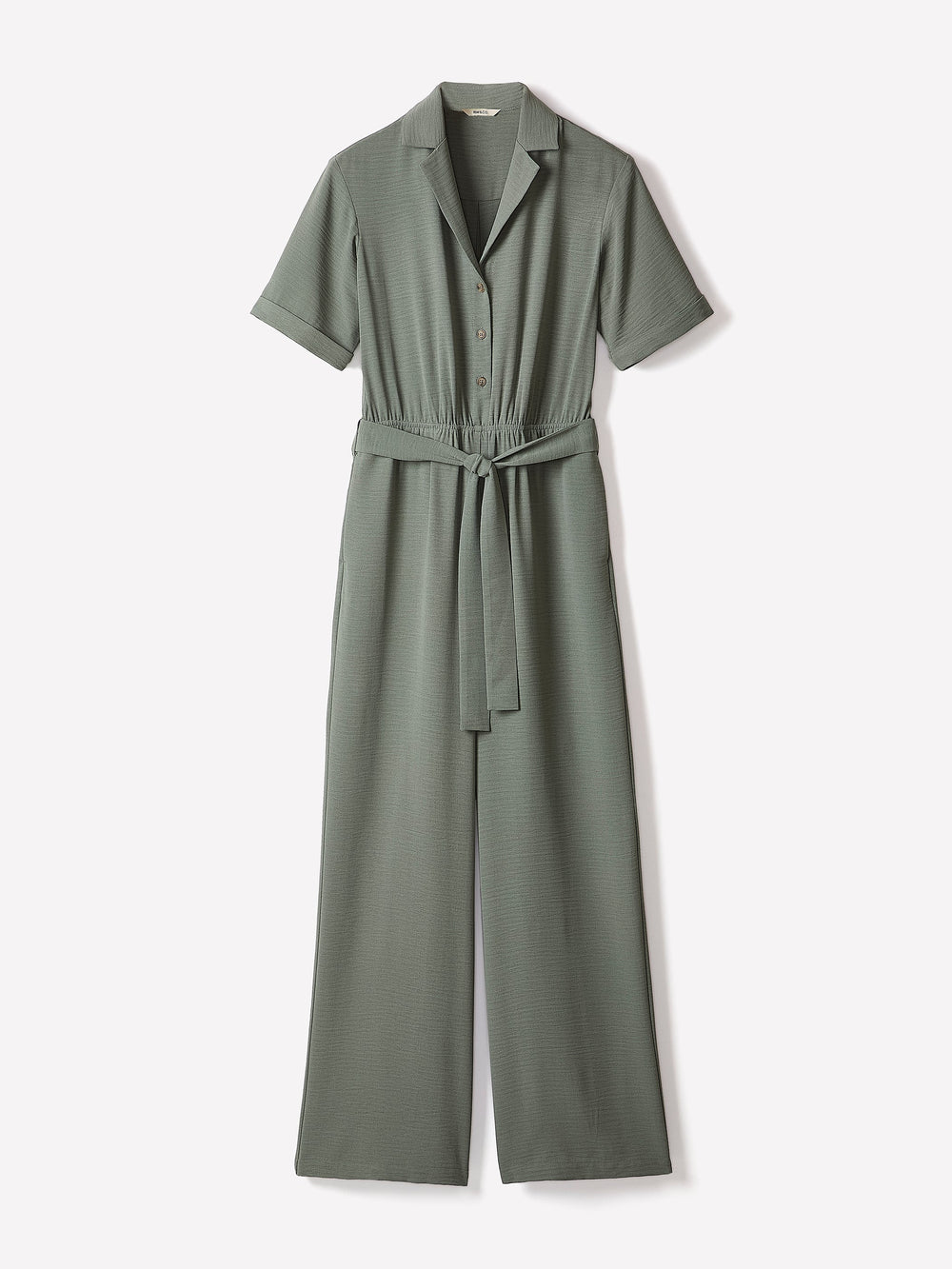 Short-Sleeve Wide-Leg Jumpsuit rw&co Exclusive Sale Price