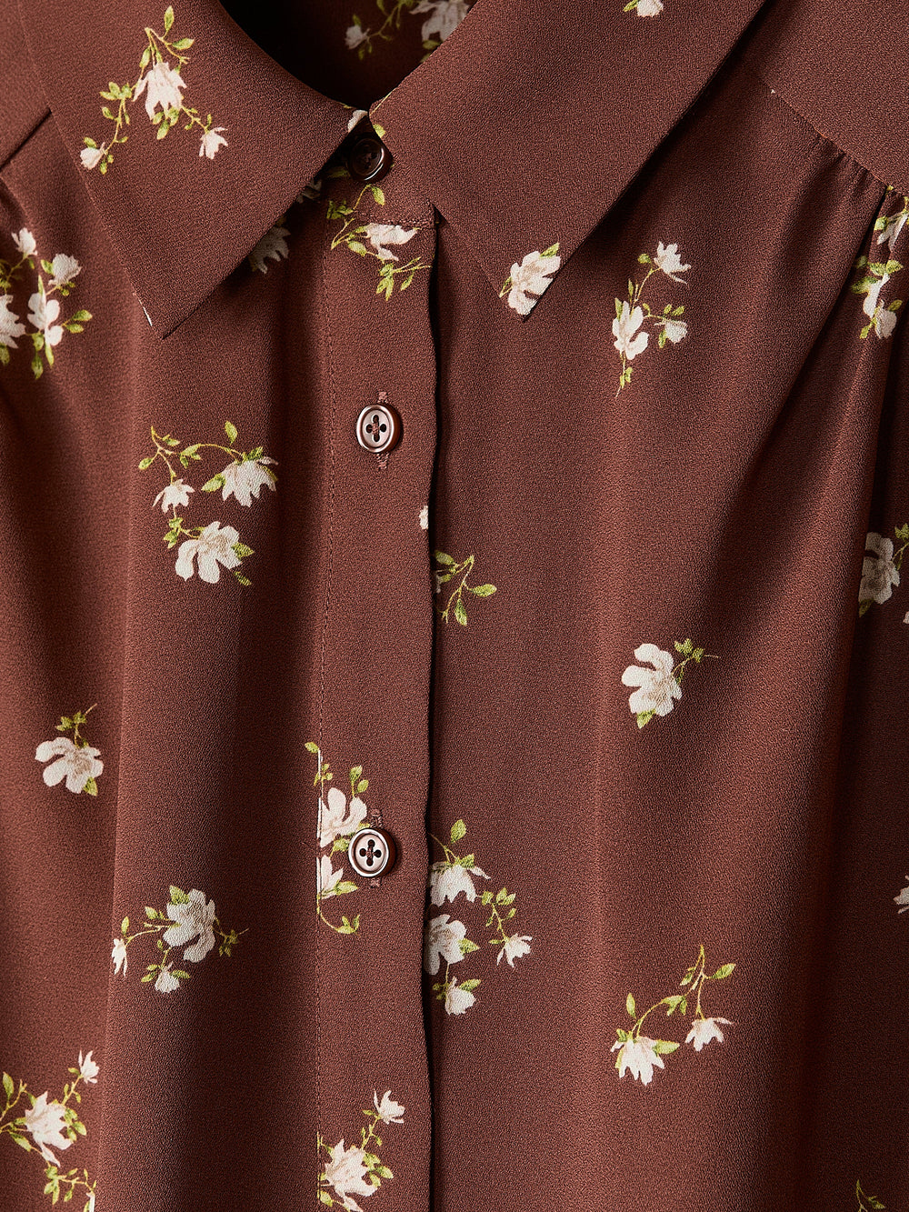 Silky Crepe Short-Sleeve Buttoned-Down Blouse rw&co On Sale