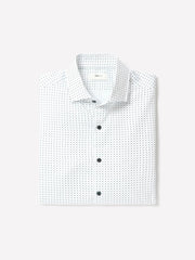Slim Fit Dress Shirt With Micro Geometric Pattern rw&co Exclusive Sale Price