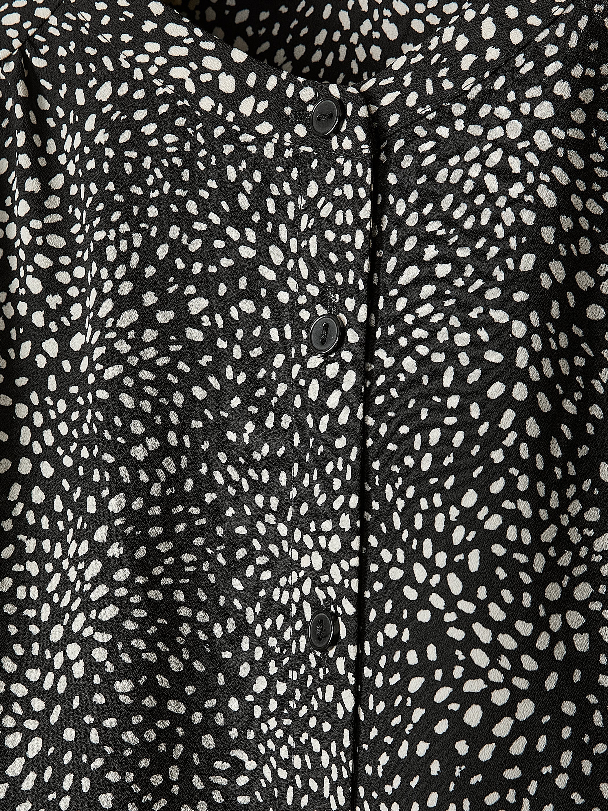 Silky Crepe Long-Sleeve Buttoned-Down Blouse rw&co Exclusive Sale Price