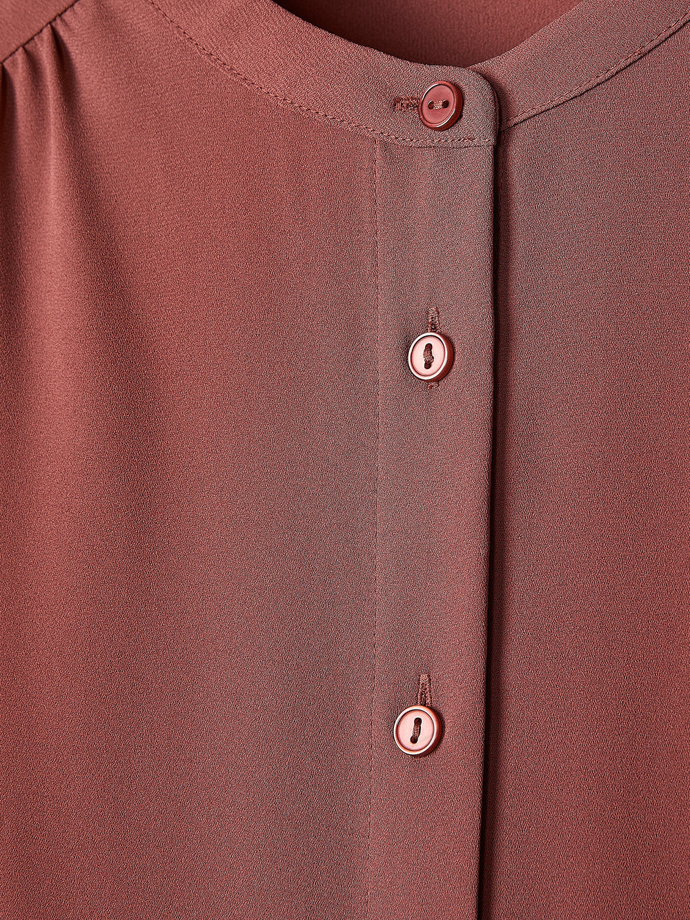 Silky Crepe Long-Sleeve Buttoned-Down Blouse rw&co Exclusive Sale Price