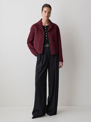Long-Sleeve Henley Ribbed Top rw&co Special Offer