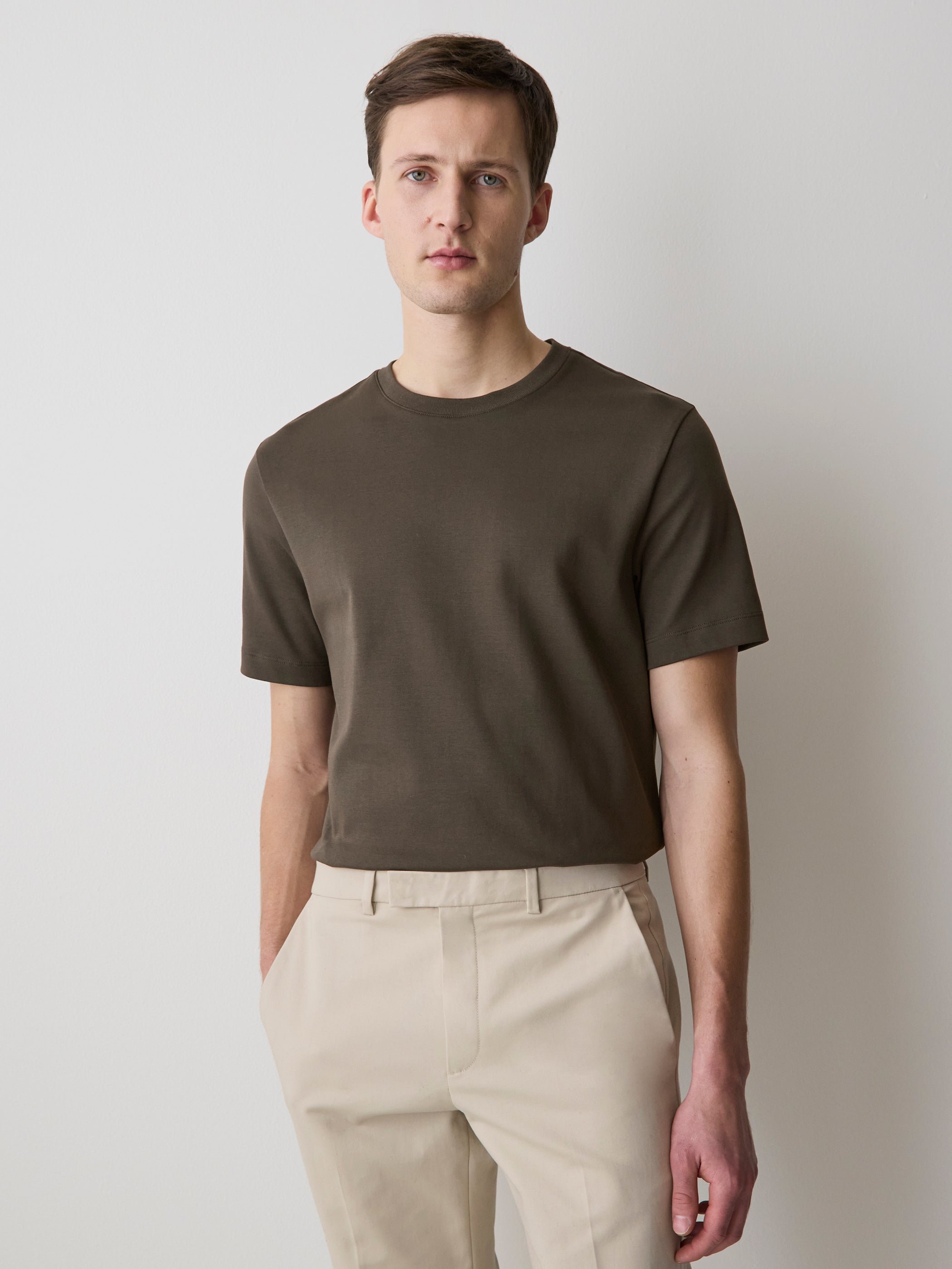 Solid Short-Sleeve Crew-Neck Tee rw&co Exclusive Sale Price