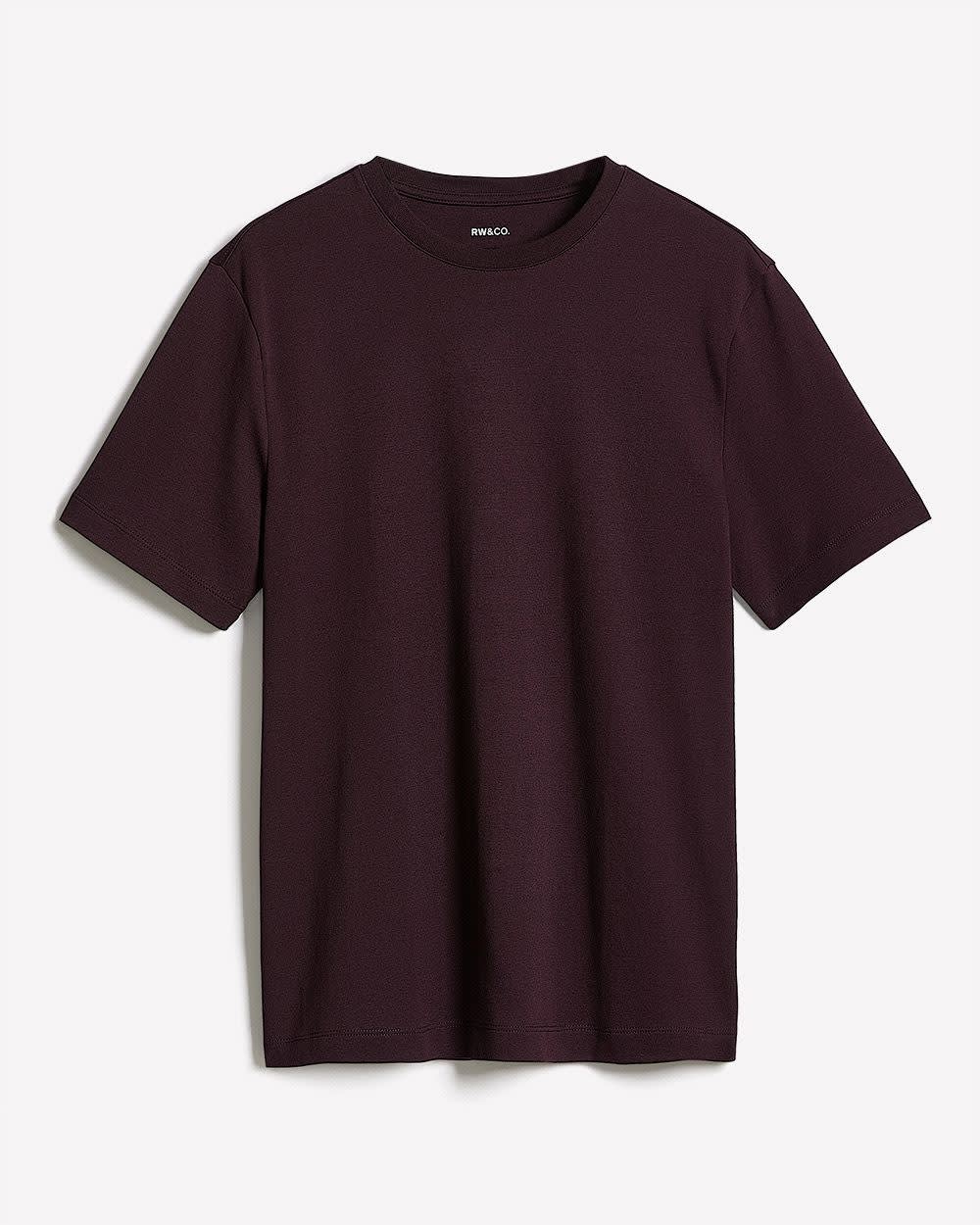 Solid Short-Sleeve Crew-Neck Tee rw&co Exclusive Sale Price