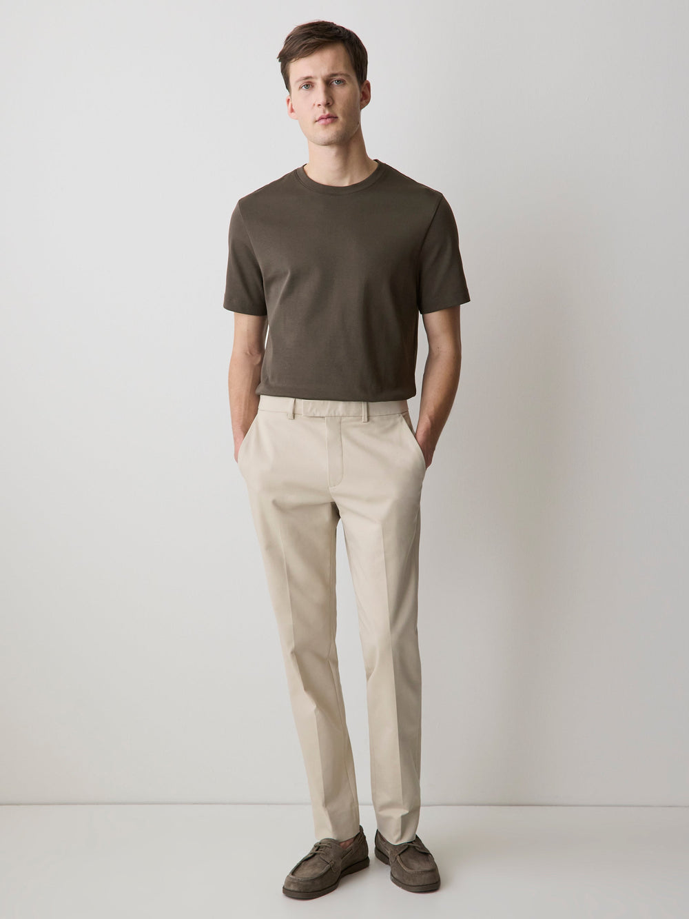 Solid Short-Sleeve Crew-Neck Tee rw&co Exclusive Sale Price