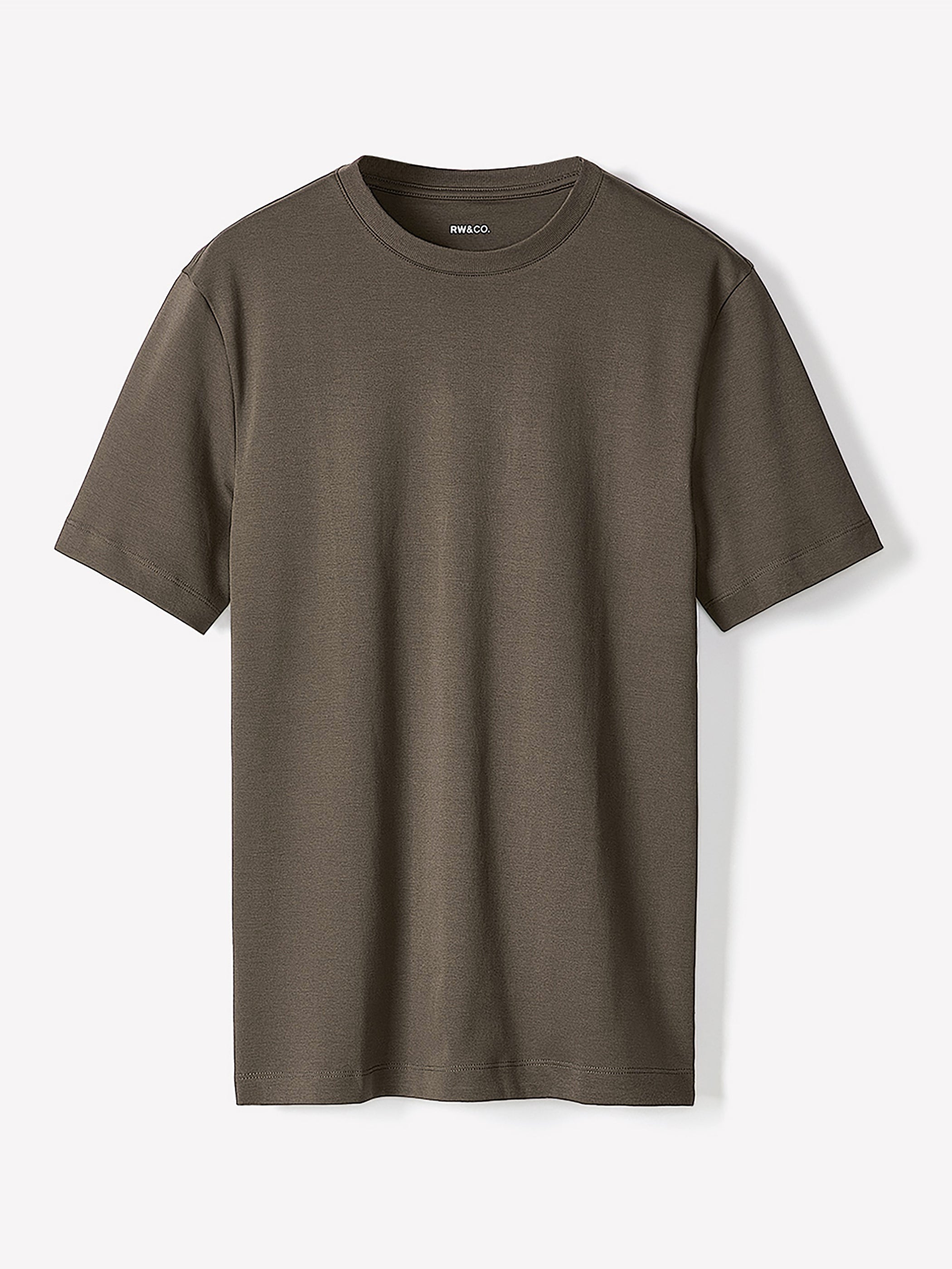 Solid Short-Sleeve Crew-Neck Tee rw&co Exclusive Sale Price