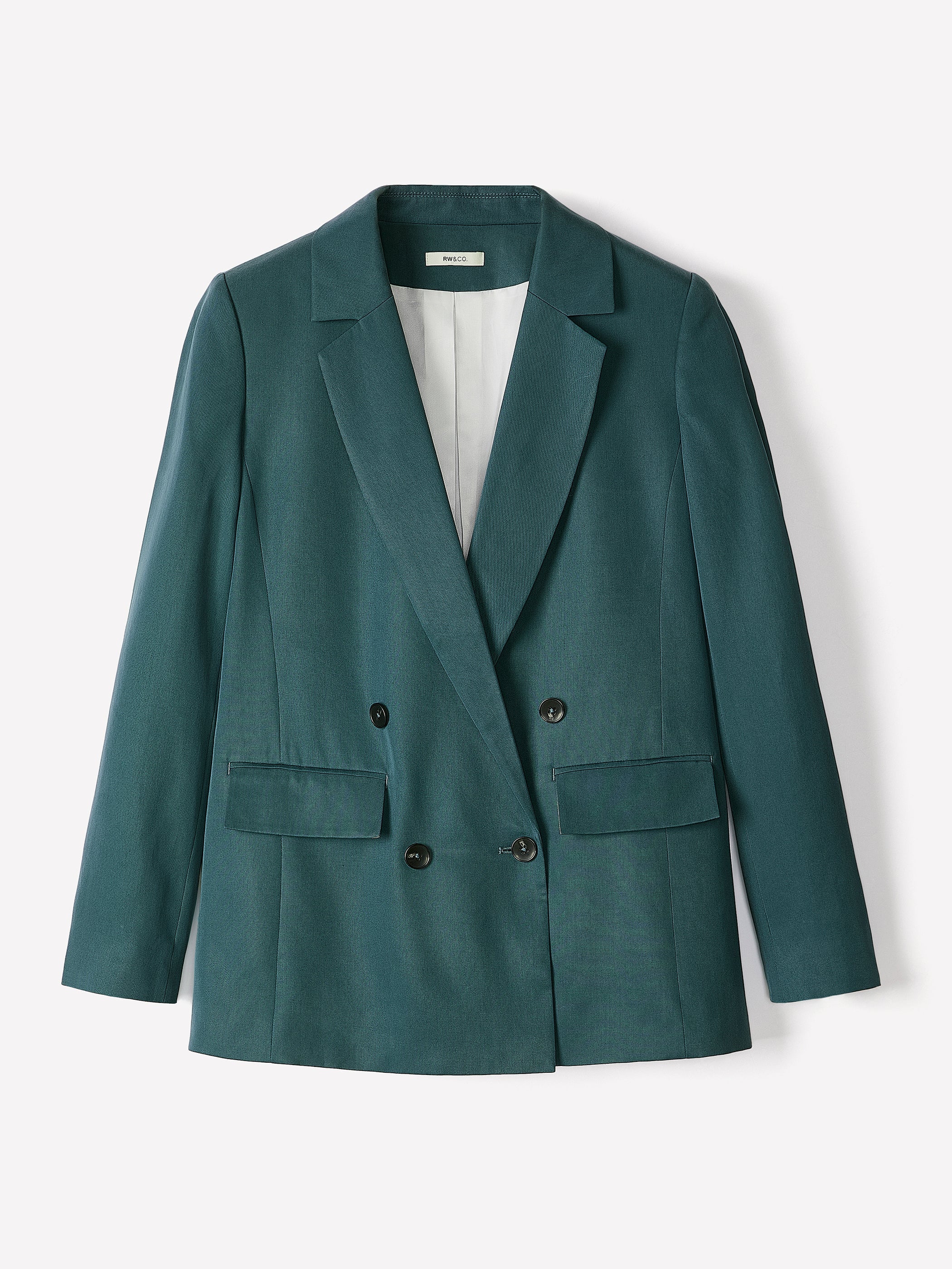 Relaxed-Fit Double-Breasted Blazer rw&co Limited Time Discount
