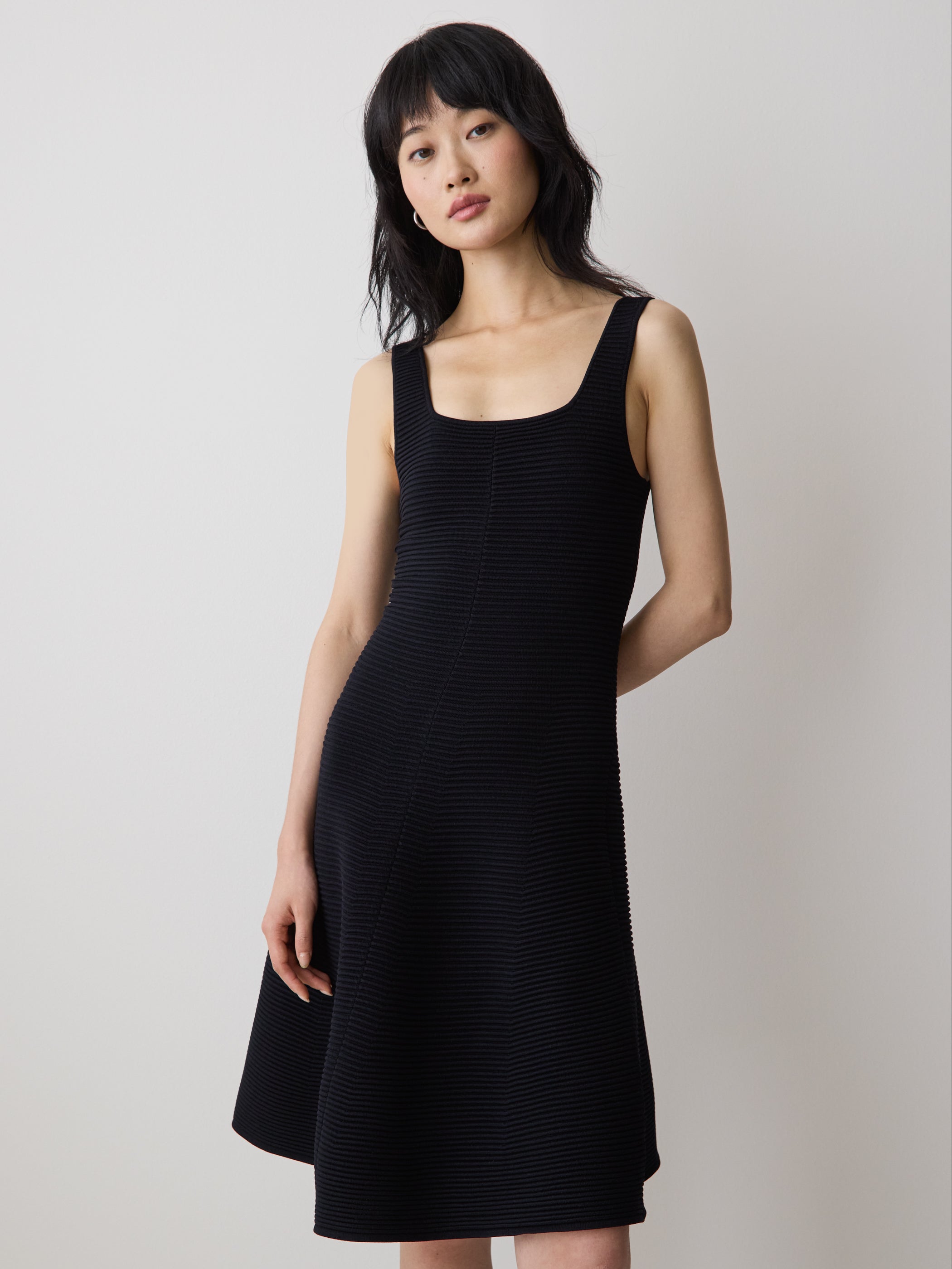 Sleeveless Square-Neck Mini Dress rw&co Special Offer