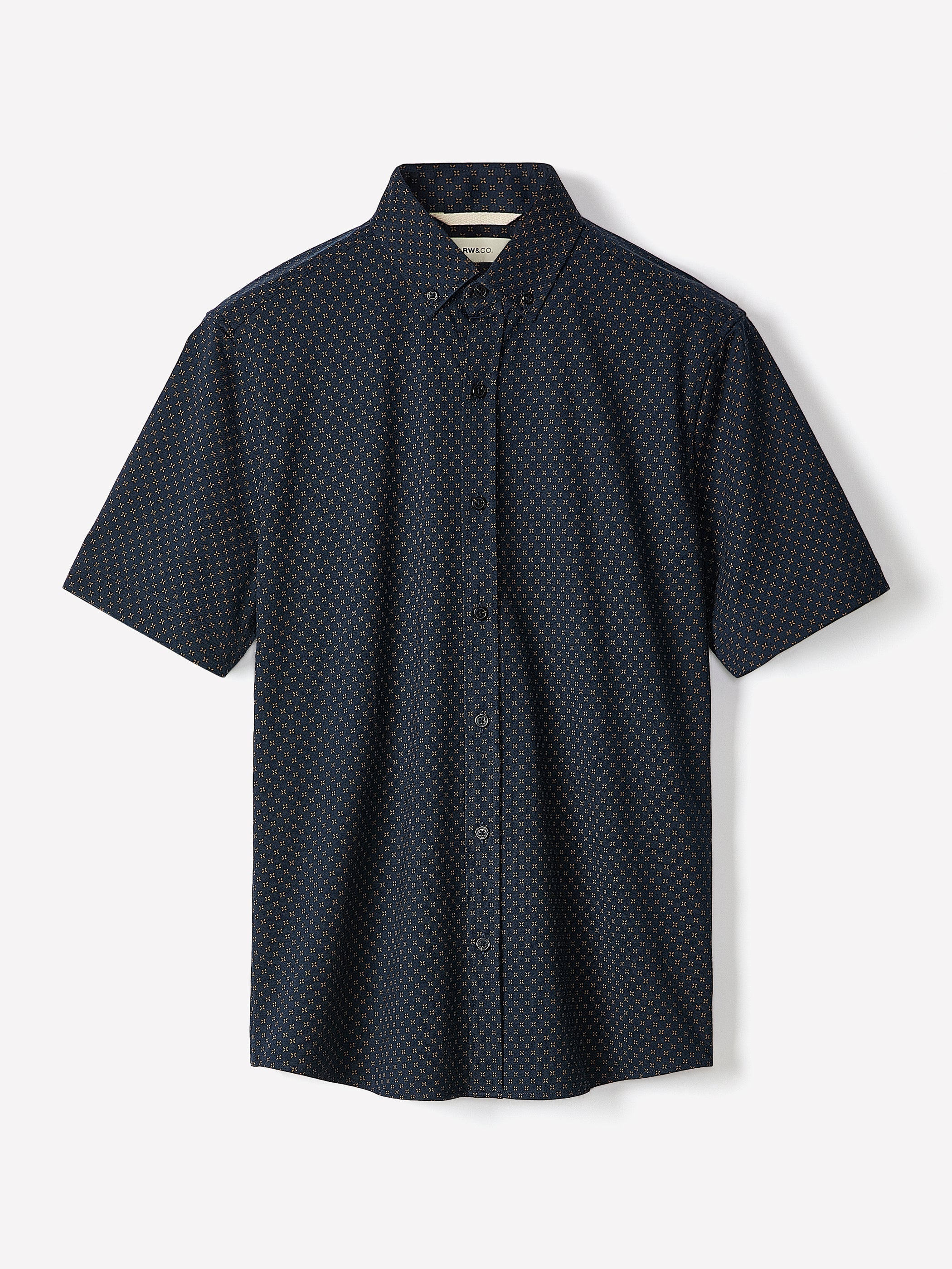 Slim-Fit Short-Sleeve Jersey Shirt rw&co Great Value Deal