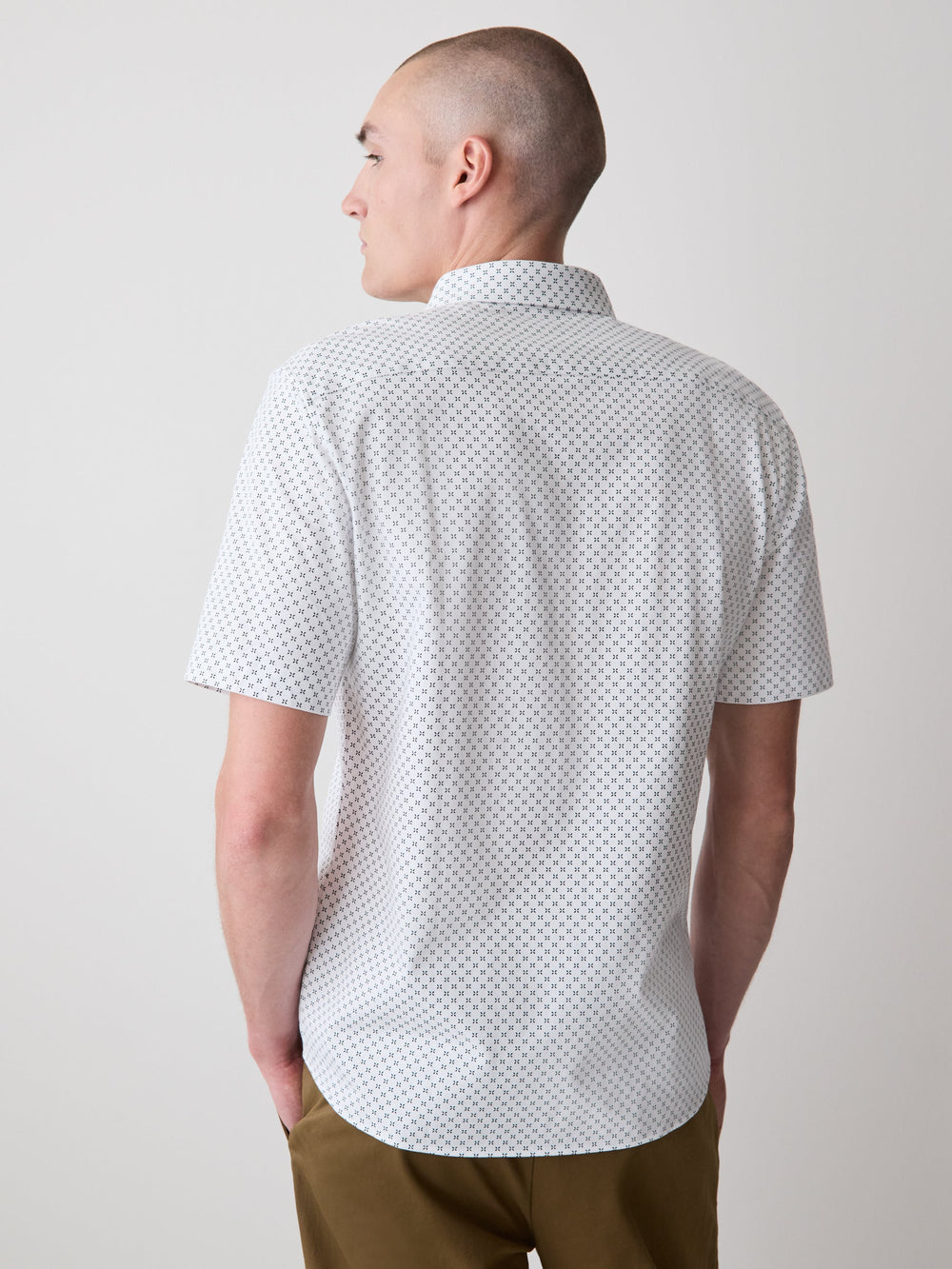 Slim-Fit Short-Sleeve Jersey Shirt rw&co Great Value Deal