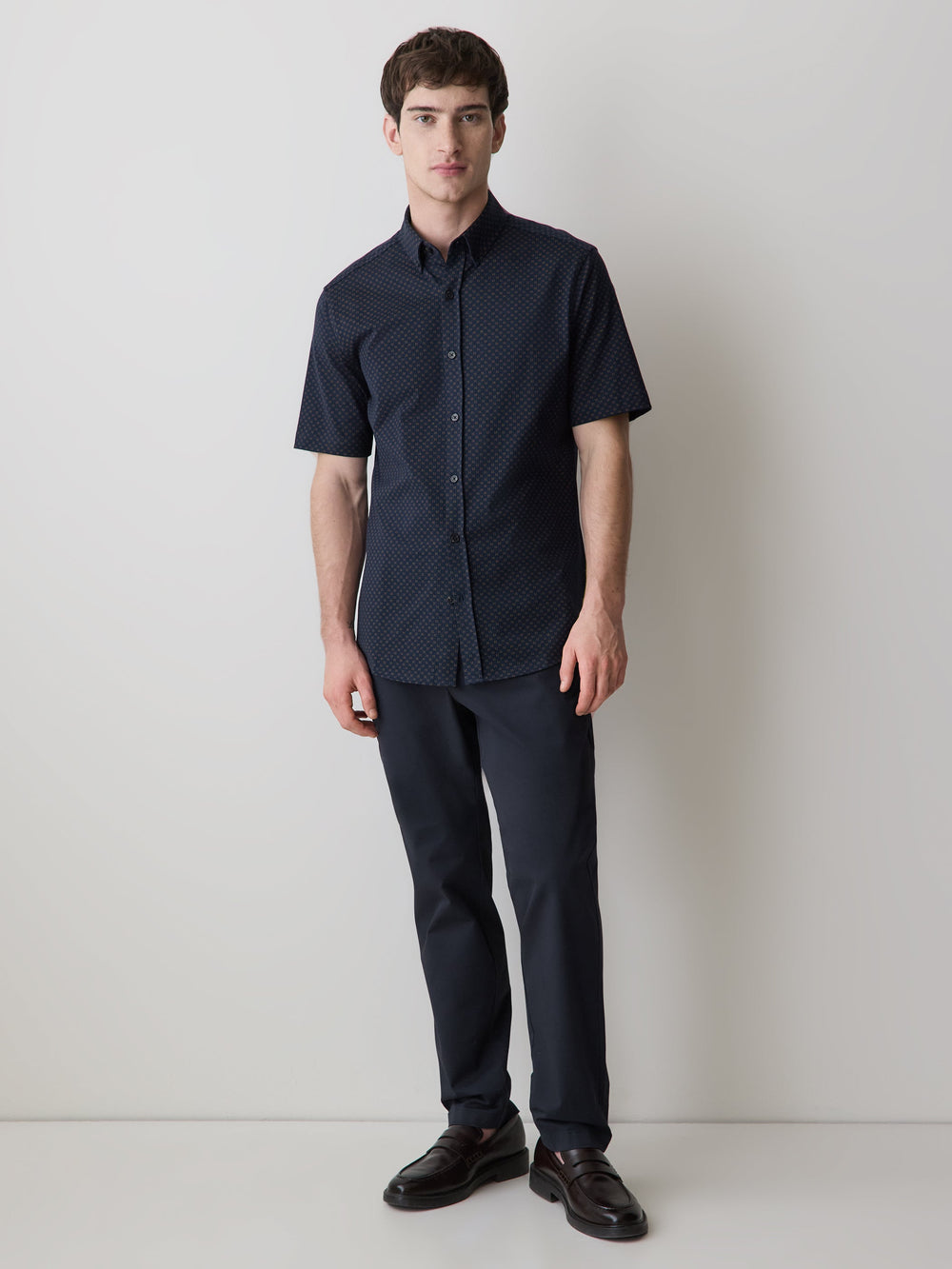 Slim-Fit Short-Sleeve Jersey Shirt rw&co Great Value Deal