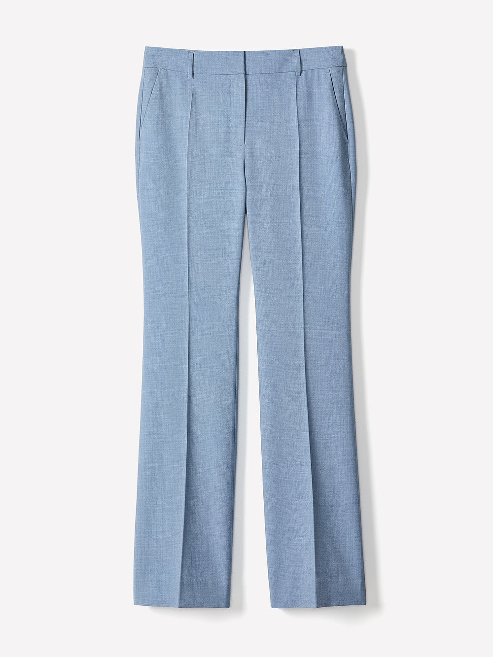 Light Blue Mid-Rise Flare-Leg Pant rw&co Special Offer