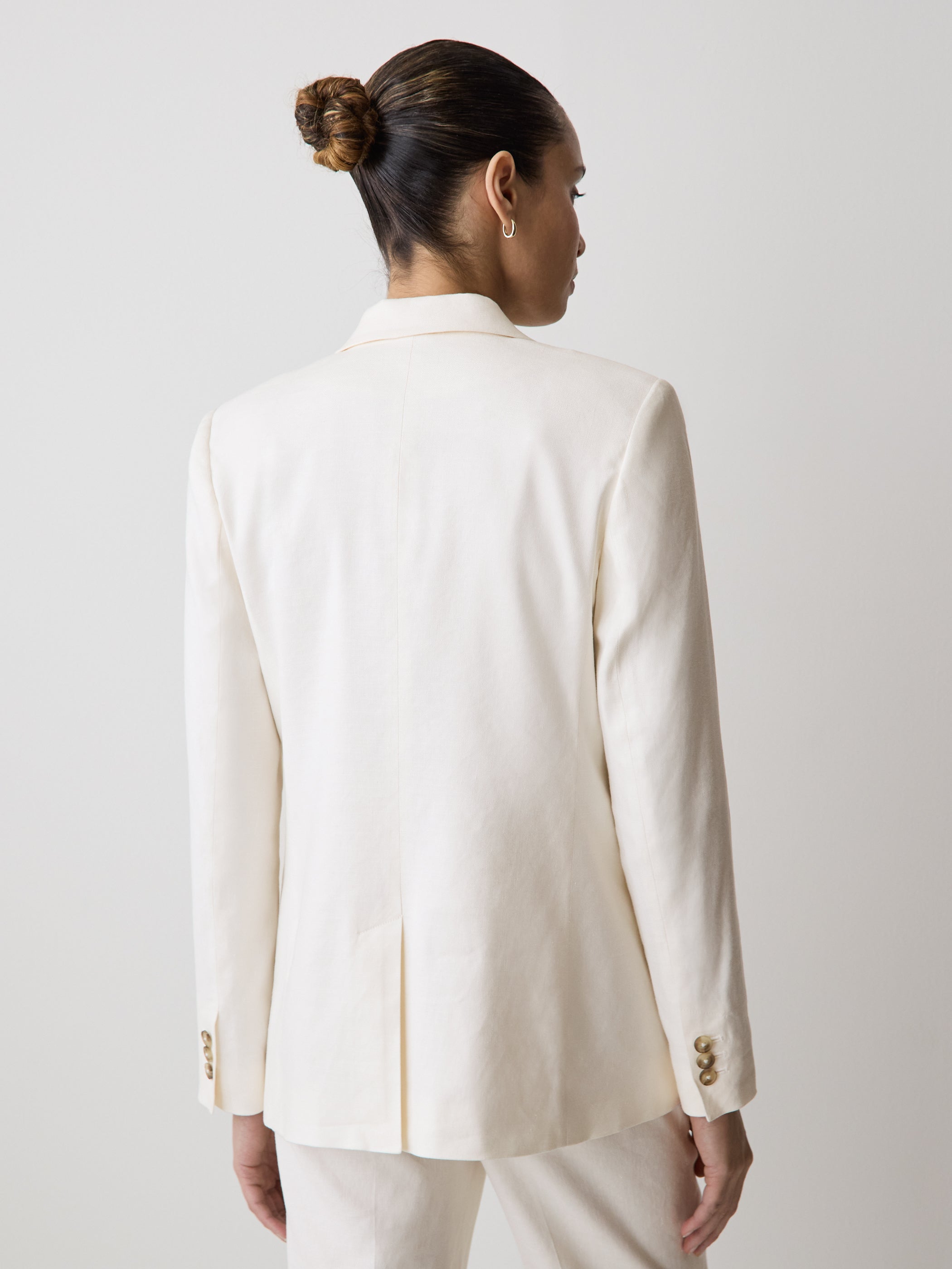 Linen-Blend Blazer rw&co Exclusive Sale Price