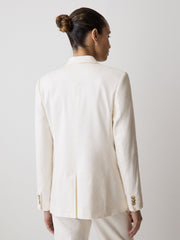 Linen-Blend Blazer rw&co Exclusive Sale Price