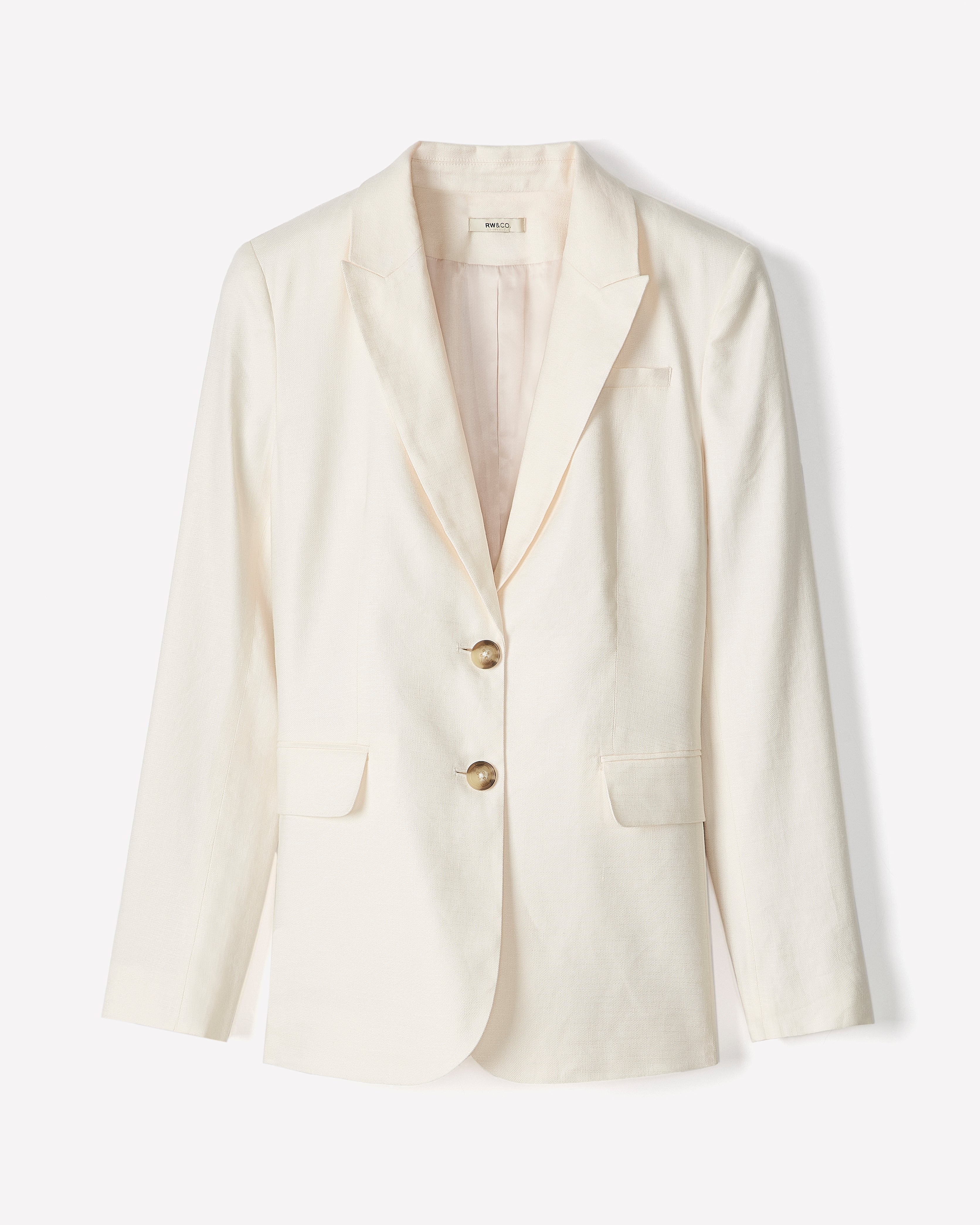 Linen-Blend Blazer rw&co Exclusive Sale Price
