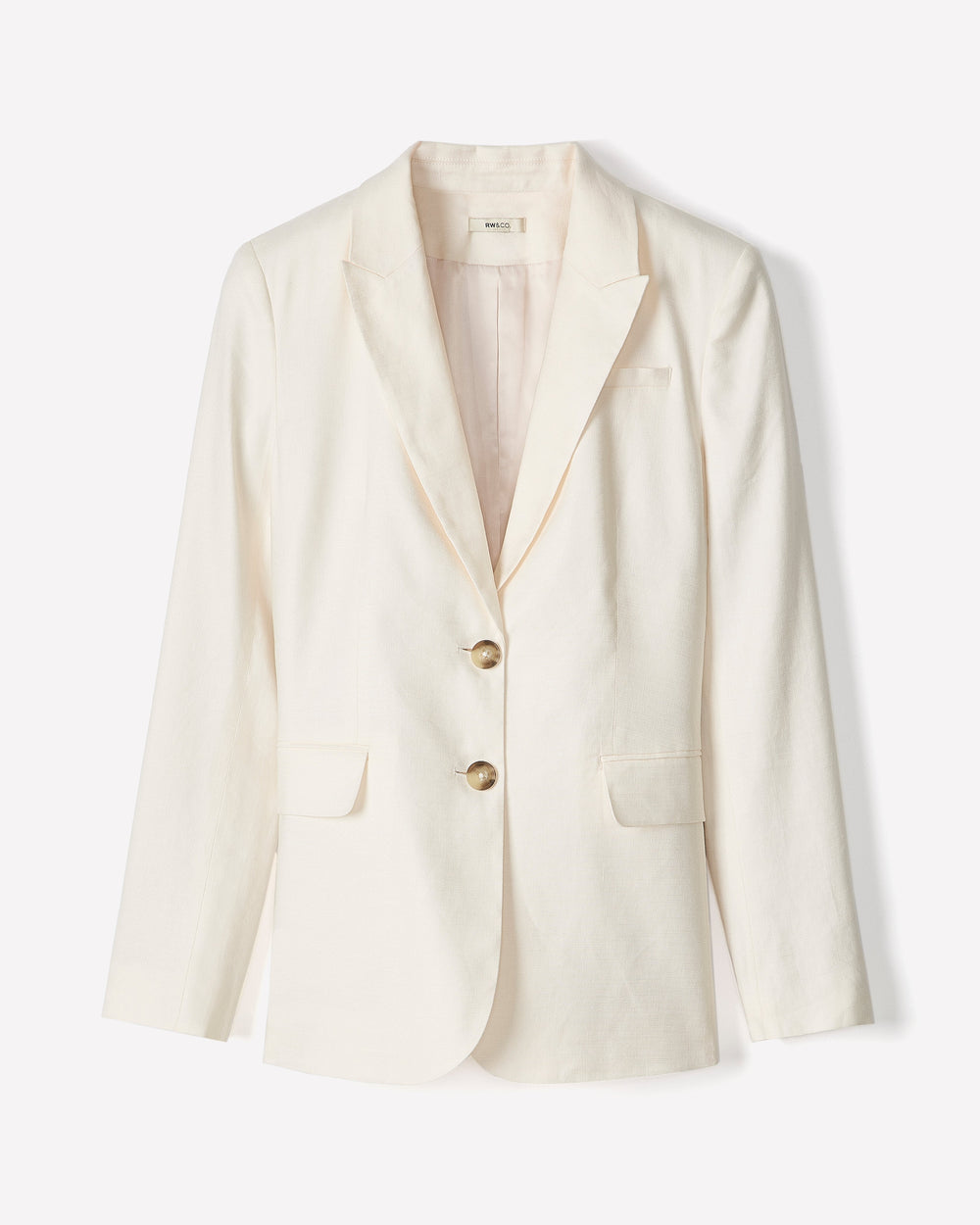 Linen-Blend Blazer rw&co Exclusive Sale Price