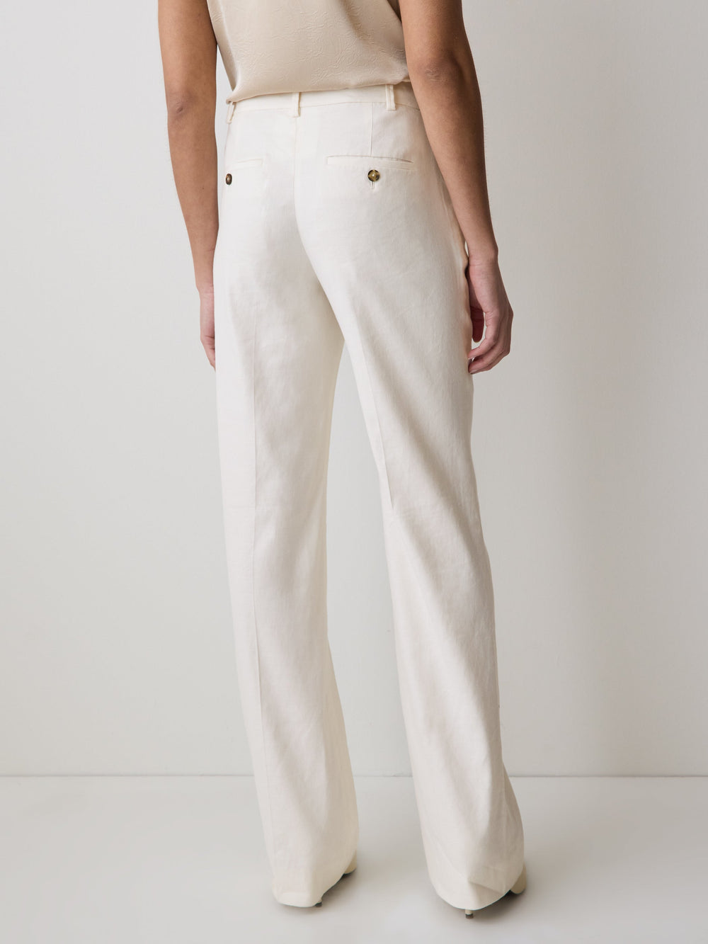 Mid-Rise Wide-Leg Pant rw&co Special Promo Price