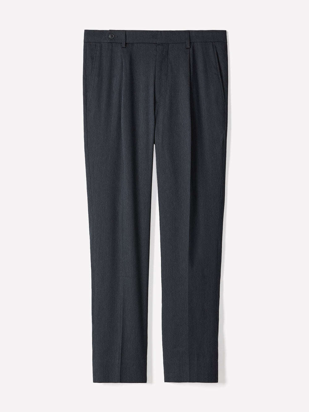 Linen-Blend Tapered-Leg Pleated Pant rw&co Limited Time Discount