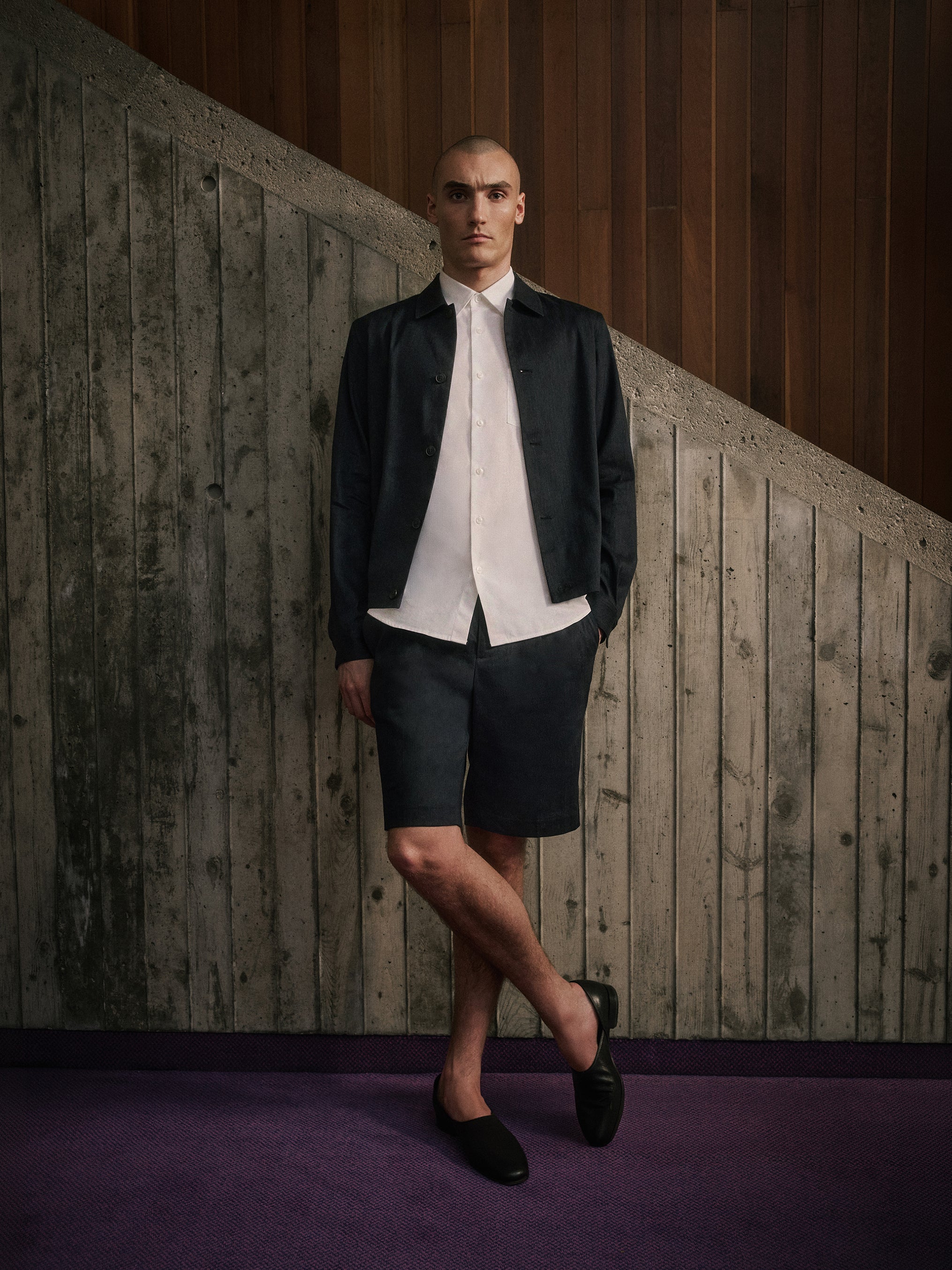 Linen-Blend Pleated Shorts rw&co Special Promo Price
