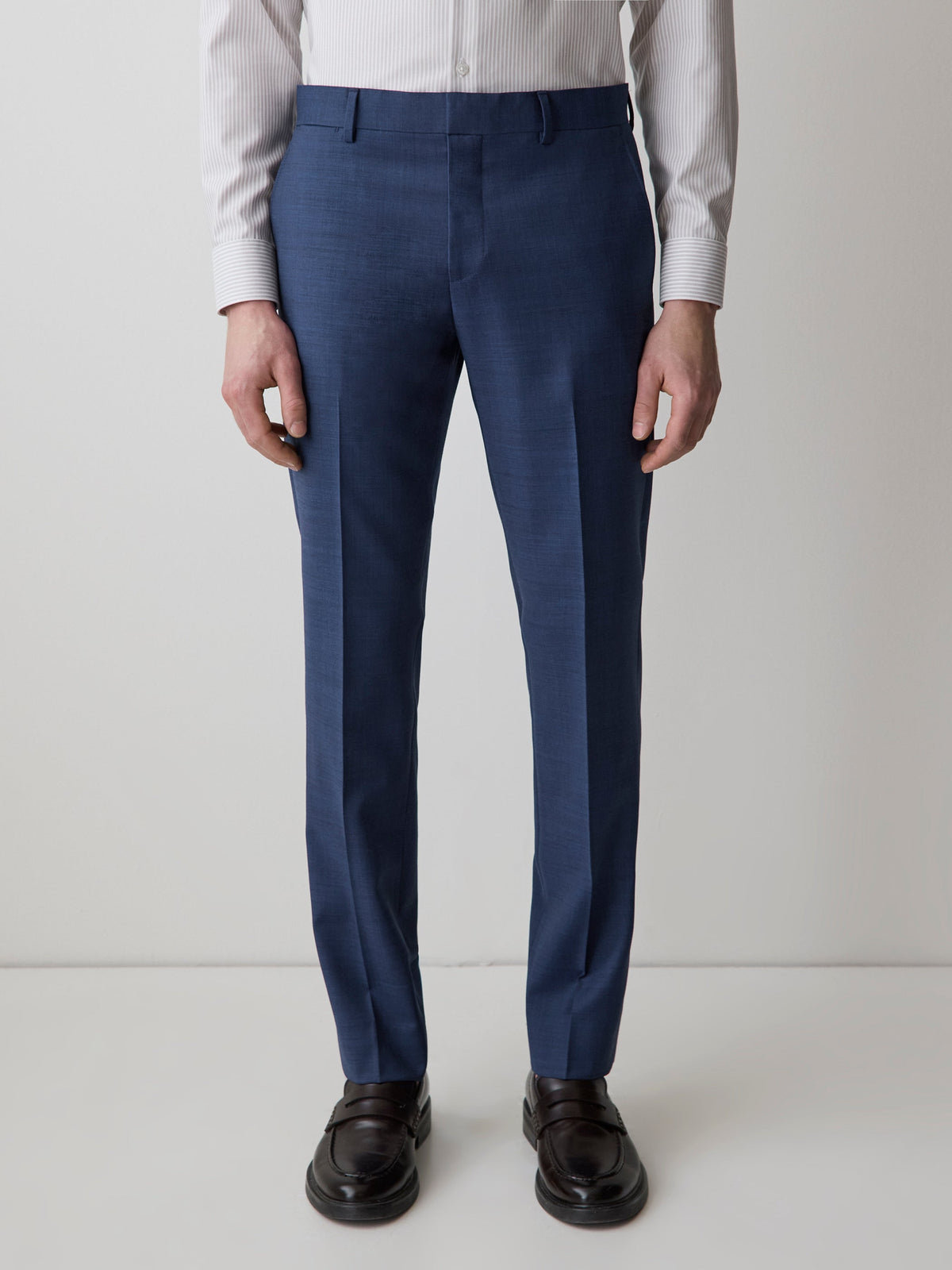 Blue Slim Fit Wool Suit Pant rw&co Great Value Deal