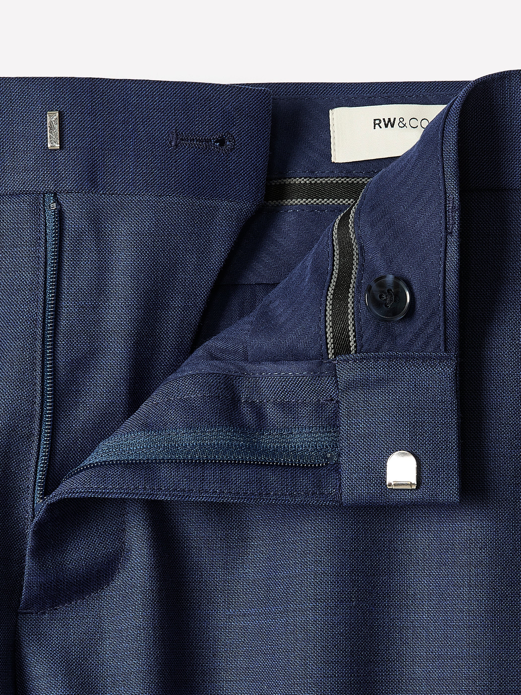 Blue Slim Fit Wool Suit Pant rw&co Great Value Deal
