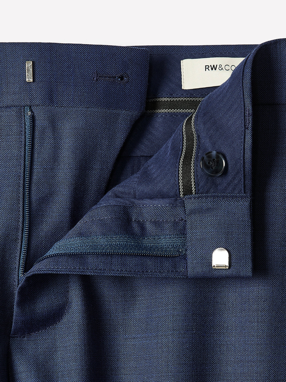 Blue Slim Fit Wool Suit Pant rw&co Great Value Deal