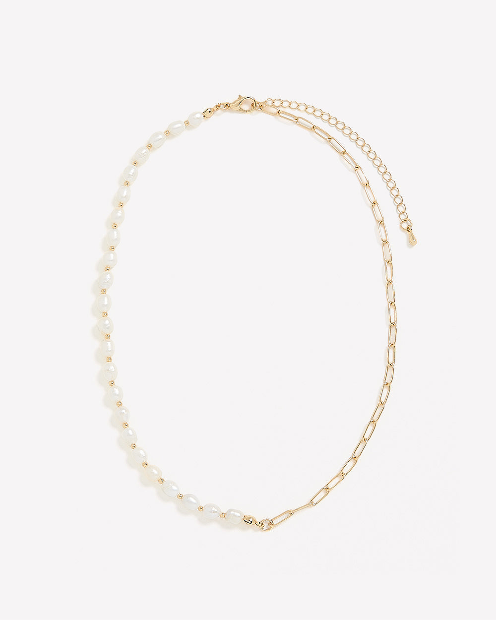 Half-Pearl Necklace rw&co Limited Time Discount