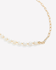 Half-Pearl Necklace rw&co Limited Time Discount