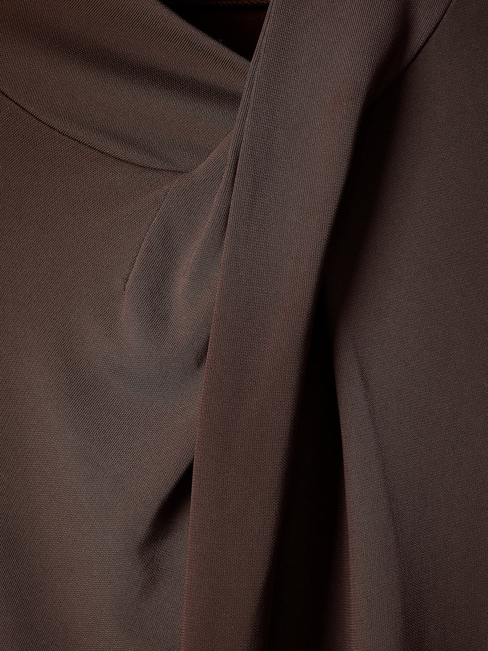 Long-Sleeve Top with Crossover Draped Mock Neckline rw&co Special Offer