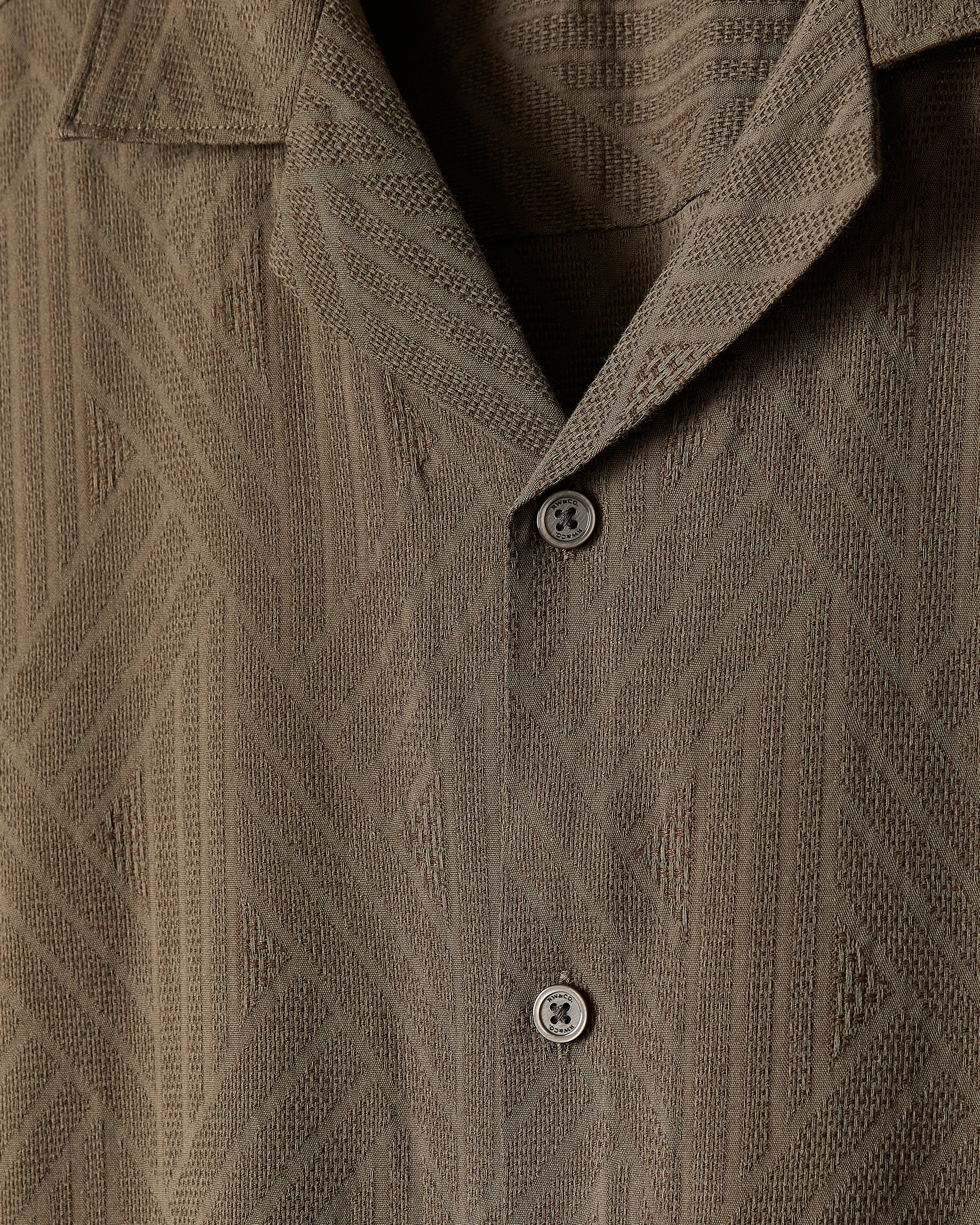 Short-Sleeve Textured Shirt with Camp Collar rw&co Exclusive Sale Price