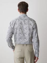 Slim-Fit Dress Shirt with Floral Pattern rw&co On Sale