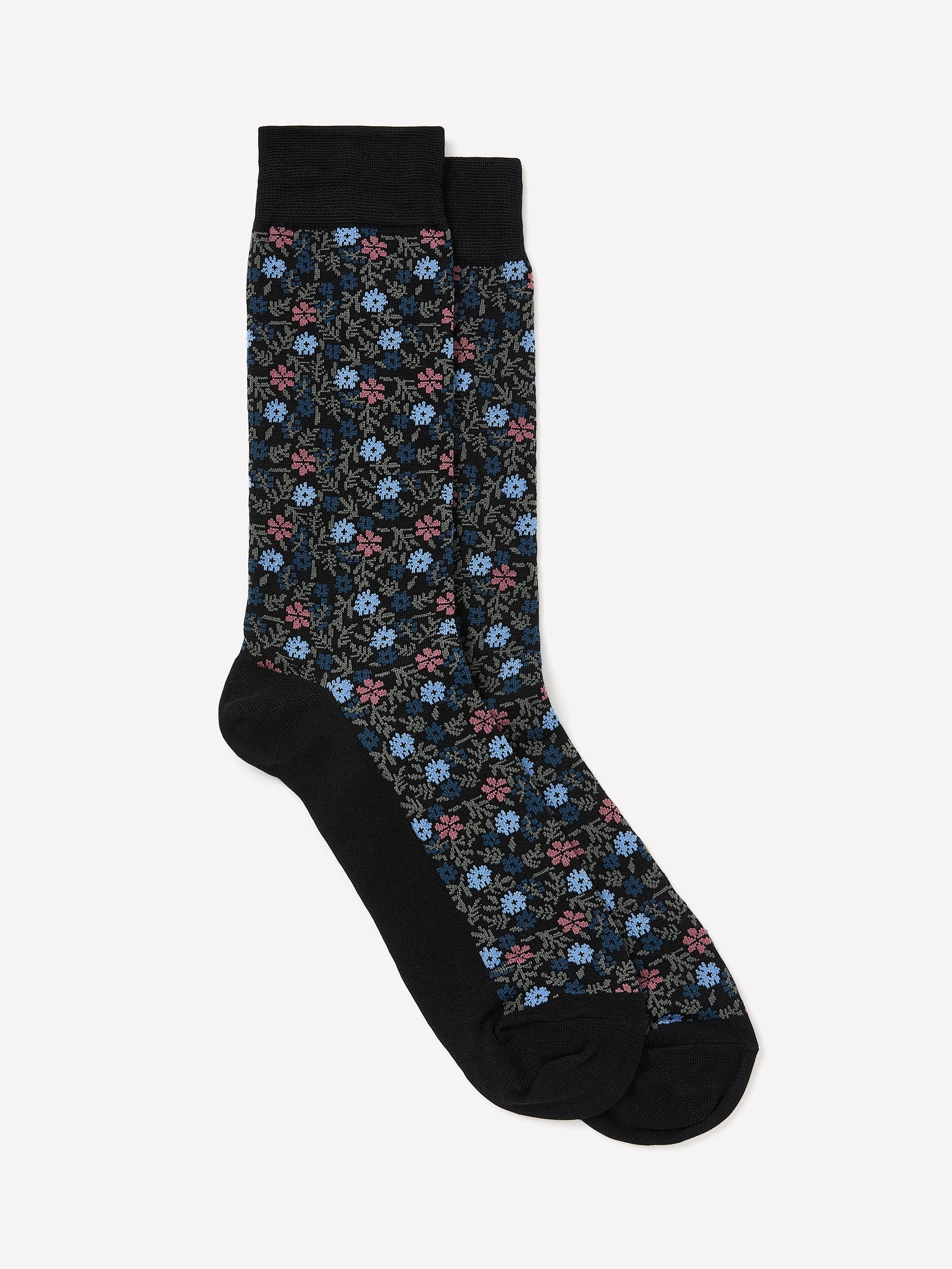Dress Socks with Flowers rw&co Limited Time Discount