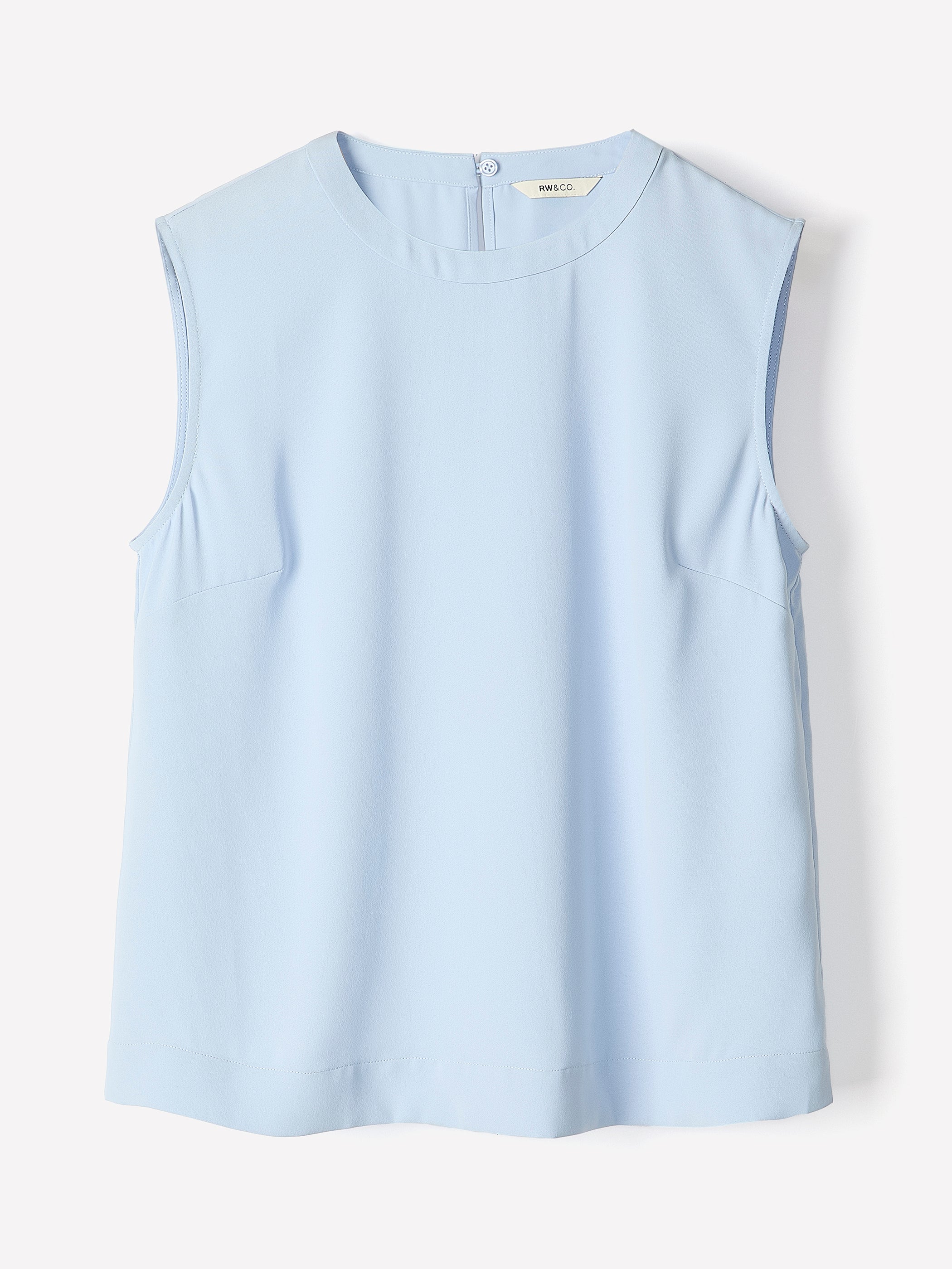 Crew-Neck Luxe Crepe Cami rw&co Limited Time Discount